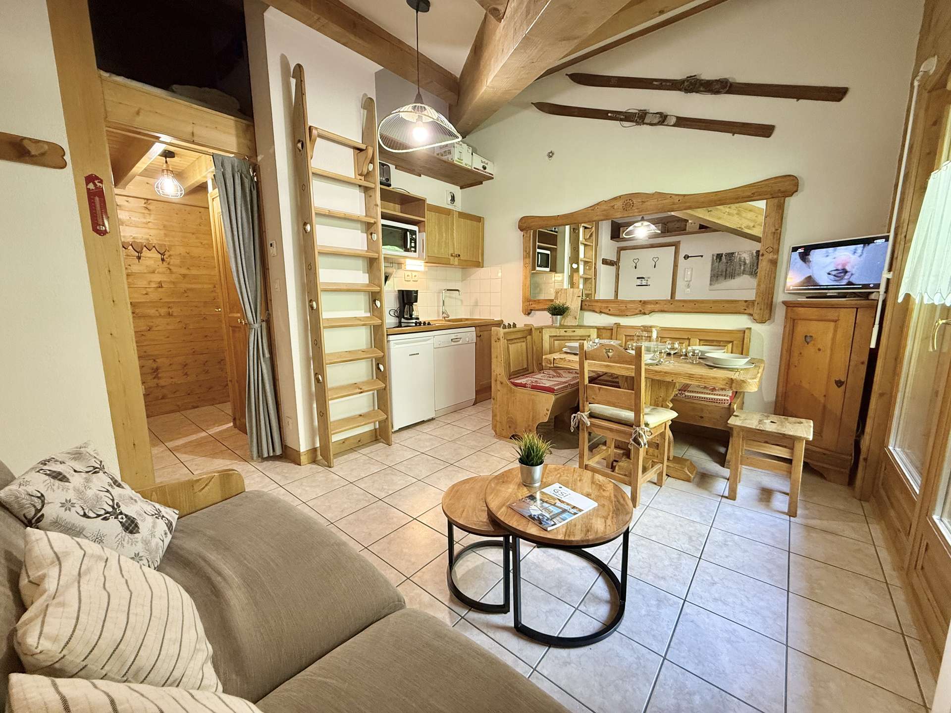 Studio cabine mezzanine à Praz-sur-Arly - 6 personnes