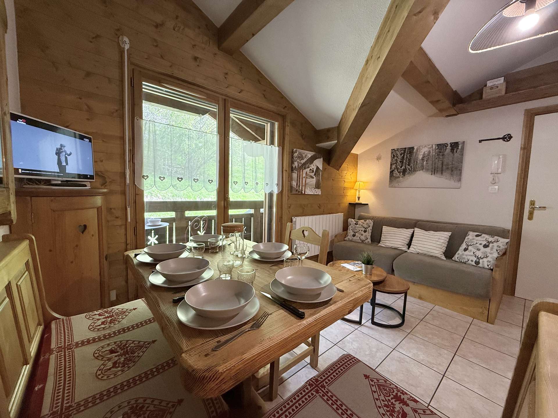 Studio cabine mezzanine à Praz-sur-Arly - 6 personnes