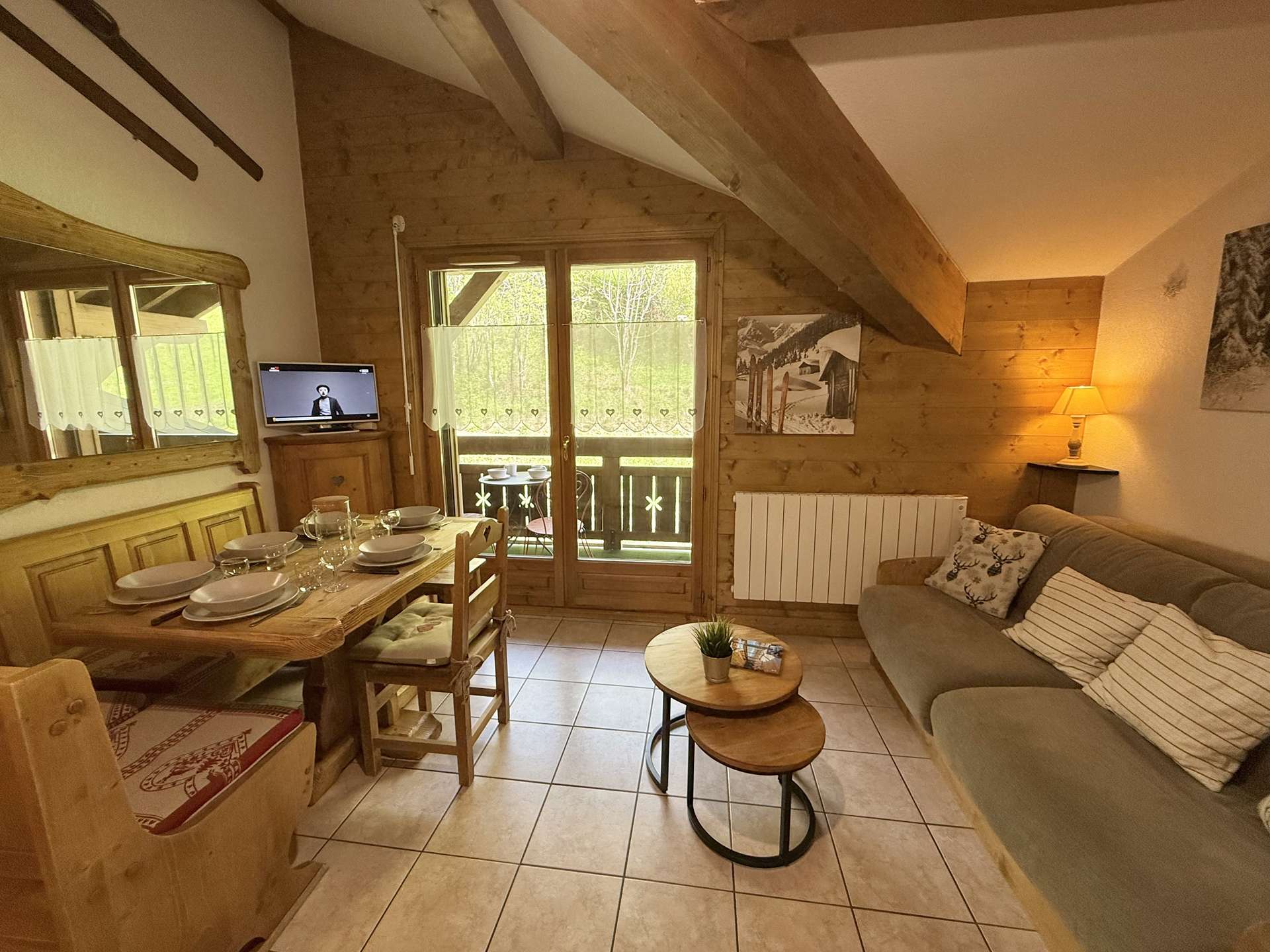 Studio cabine mezzanine à Praz-sur-Arly - 6 personnes