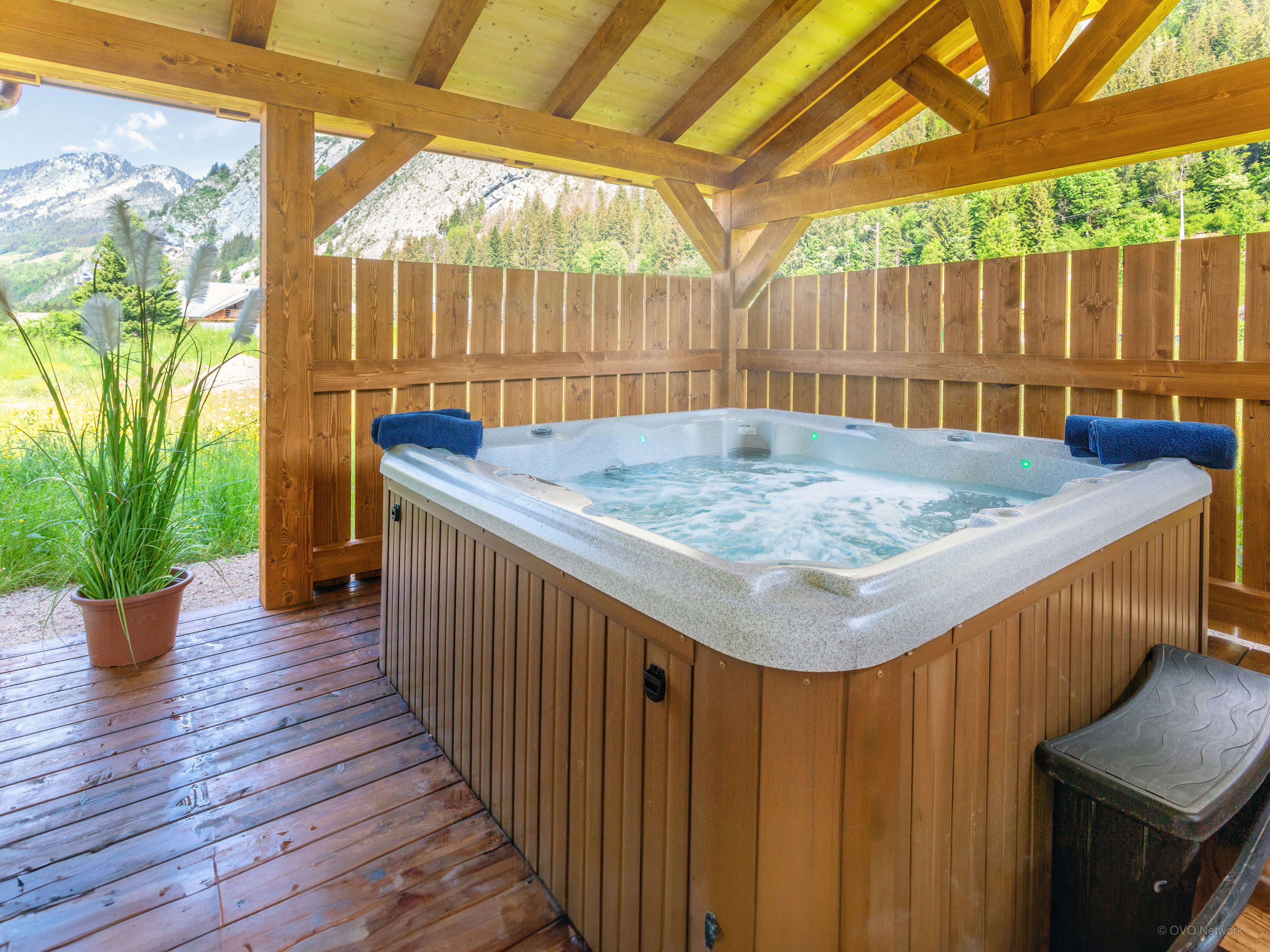 Vacances à la montagne avec jacuzzi