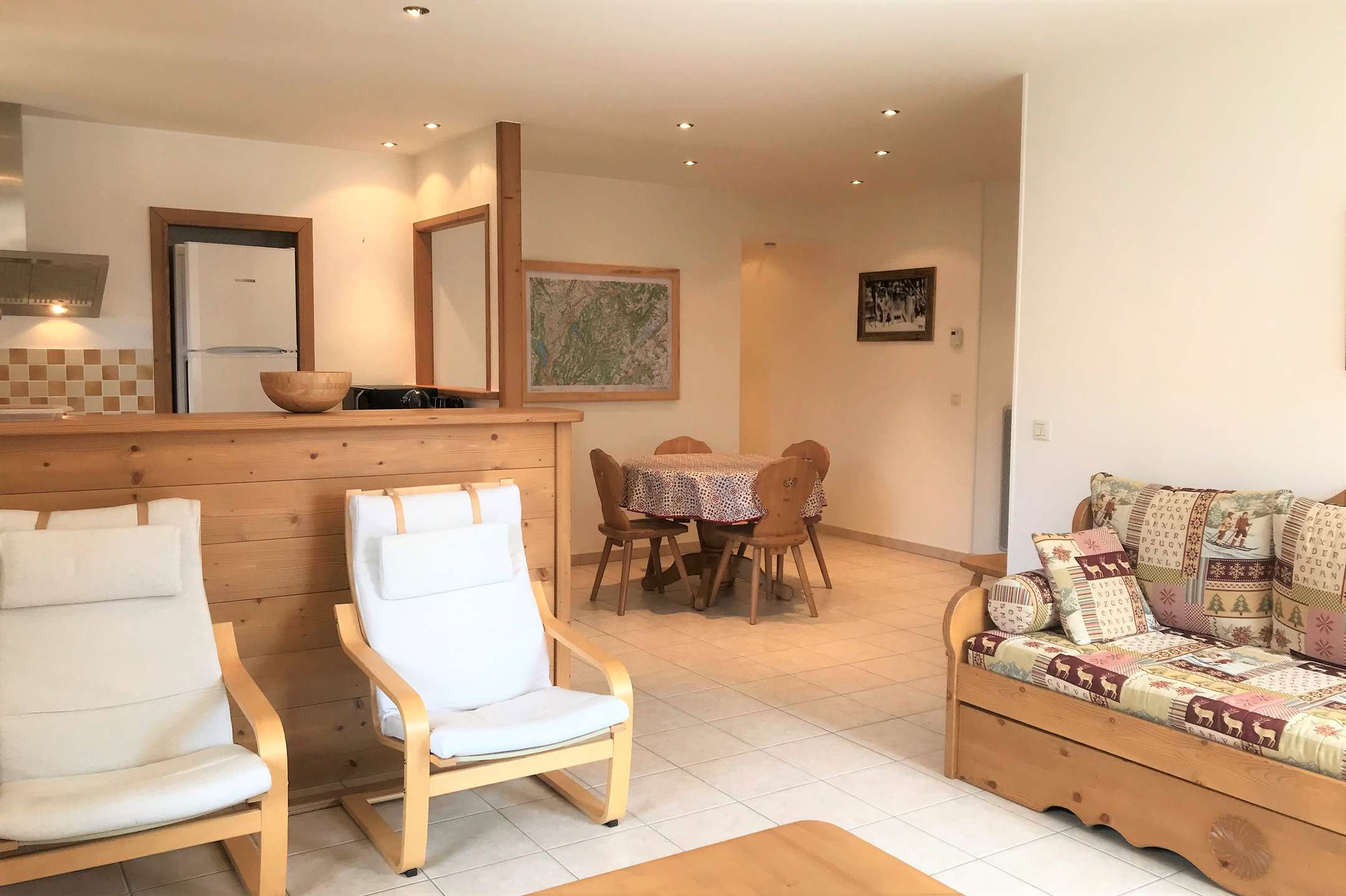 Appartement très agréable tt confort, 66m². 2 chambres. 5 personnes. Beaufort - wifi inclus