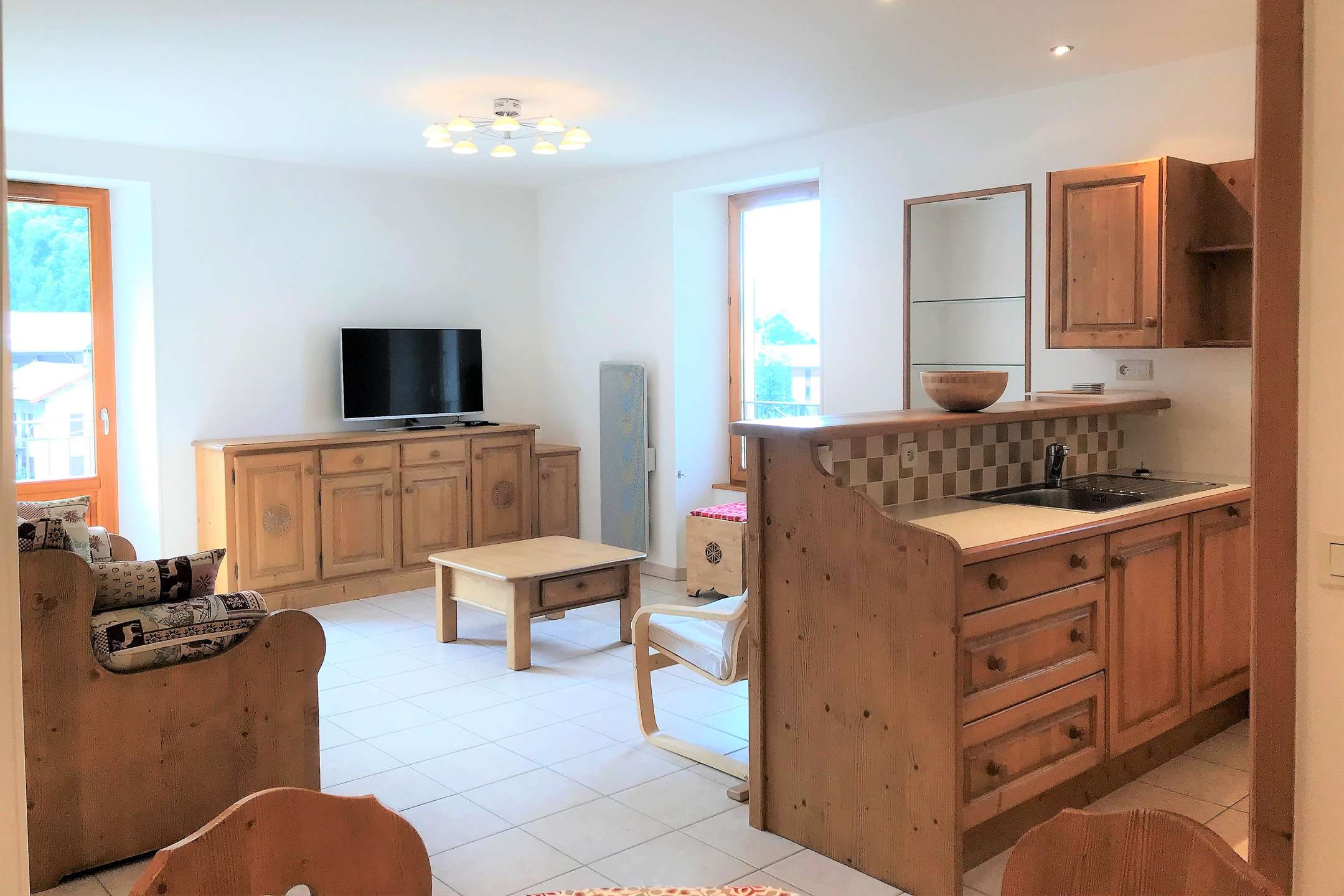 Appartement très agréable tt confort, 66m². 2 chambres. 5 personnes. Beaufort - wifi inclus