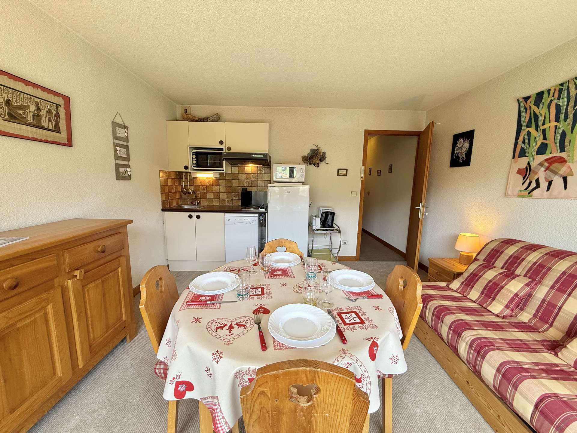 Studio cabine à Praz-sur-Arly - 4 personnes