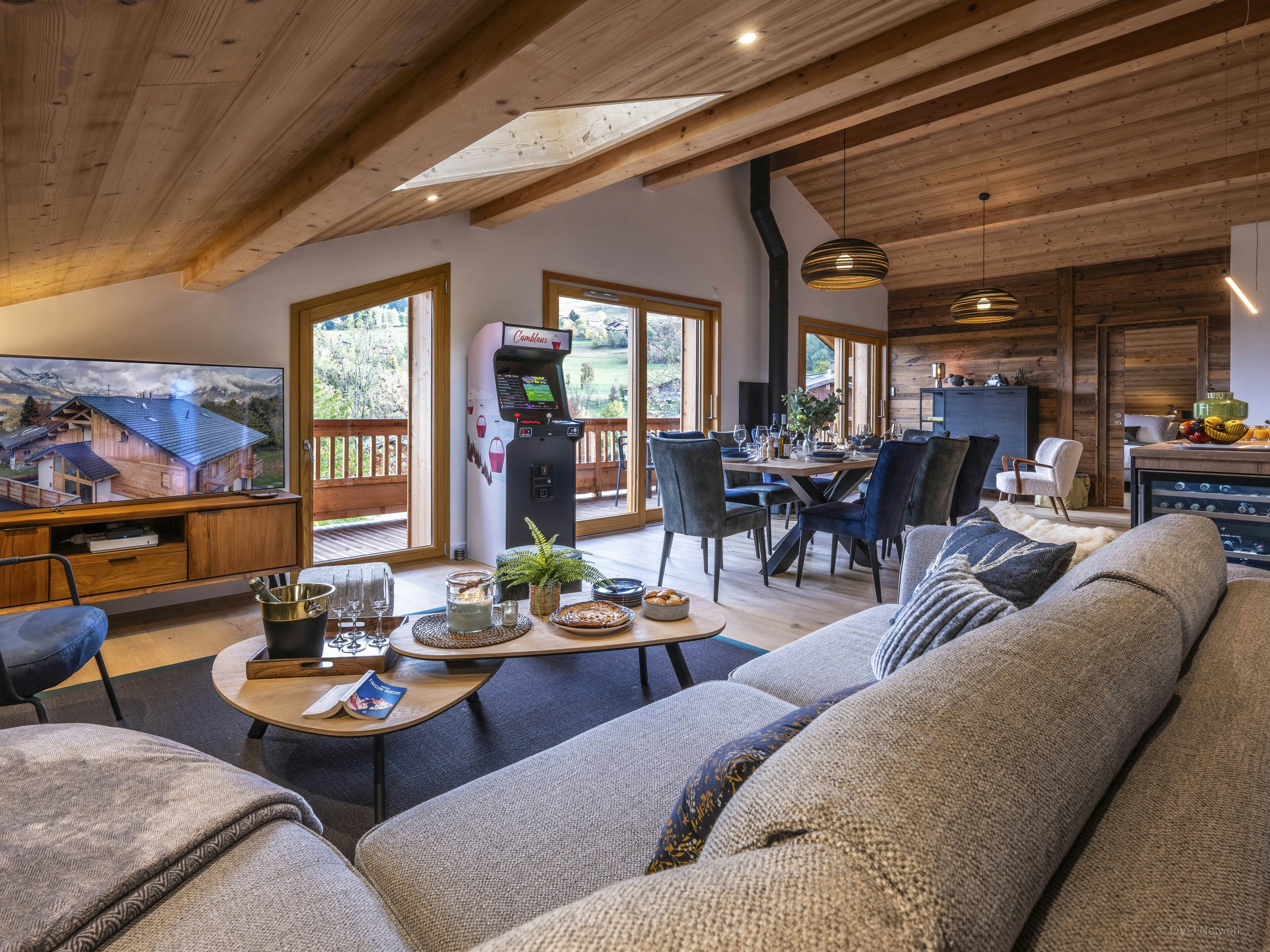 Penthouse pour 9 avec vue sur le mont Blanc