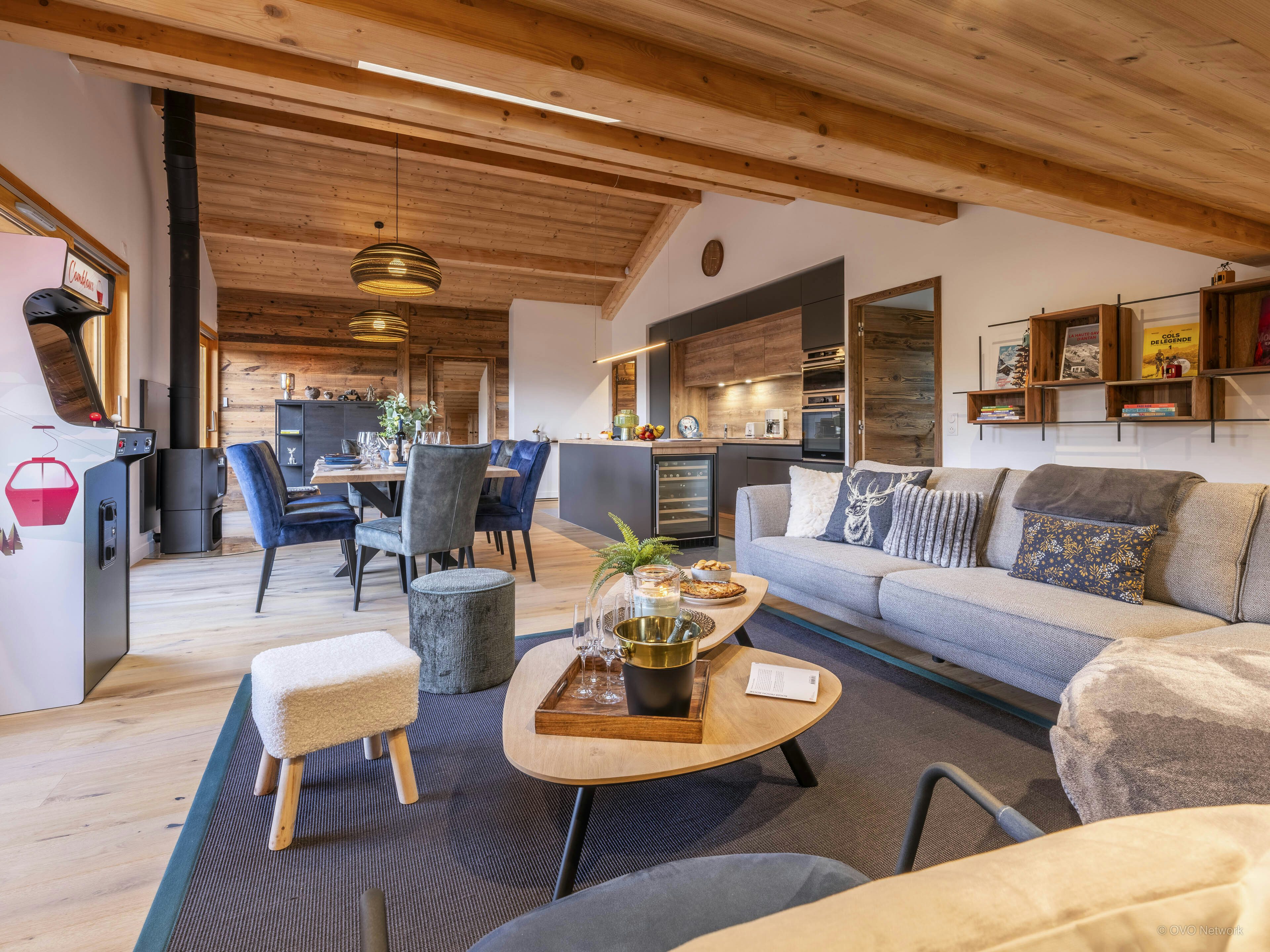 Penthouse pour 9 avec vue sur le mont Blanc