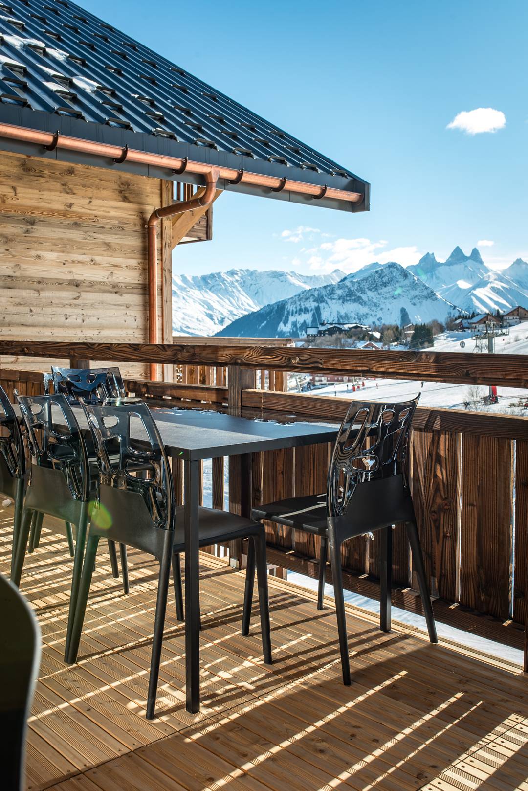 Appartement 9 personnes avec bain nordique dans une résidence neuve au pied des pistes