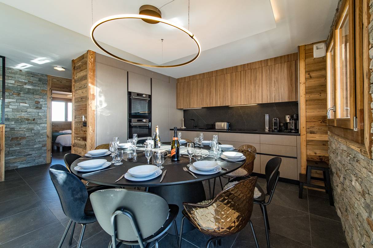 Appartement 9 personnes avec bain nordique dans une résidence neuve au pied des pistes