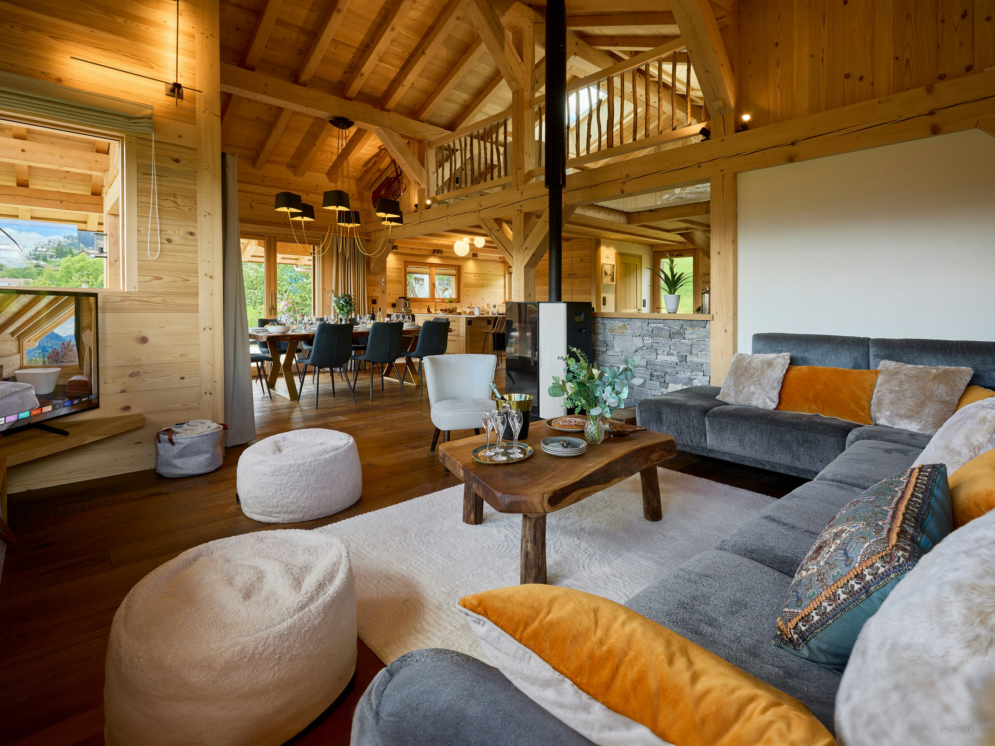 Séjour tout luxe pour 10 avec vue sur le Mont Blanc