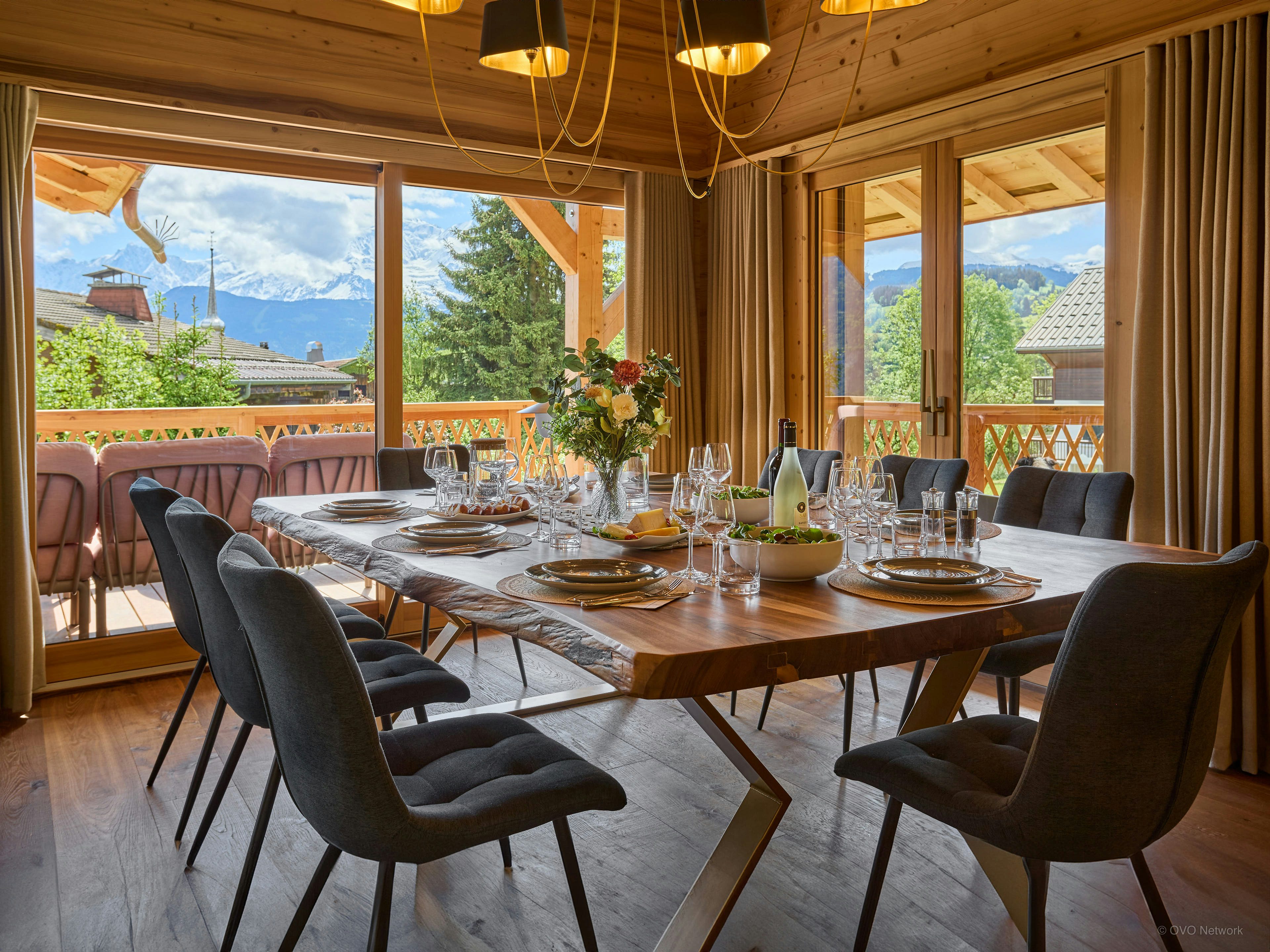 Séjour tout luxe pour 10 avec vue sur le Mont Blanc