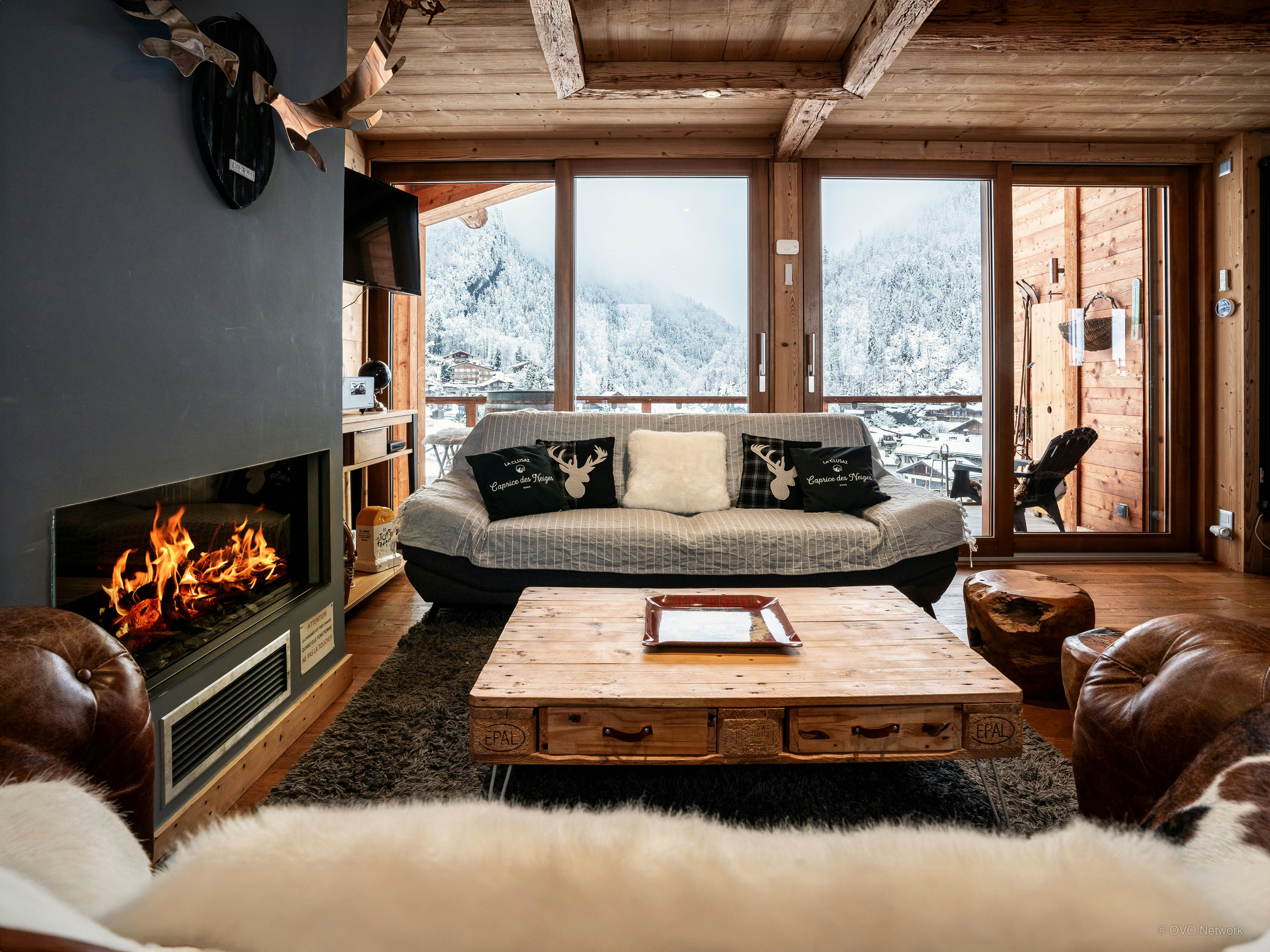 Appartement « skis aux pieds » pour 8 à La Clusaz