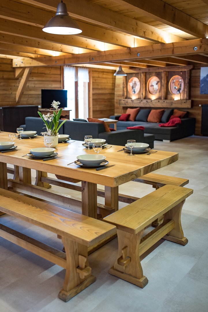 Chalet montagnard 15 personnes - proche du centre du village