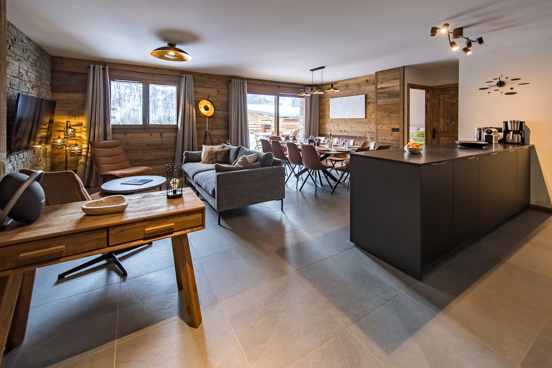 Appartement Haut de Gamme et spacieux au cœur du village avec sauna