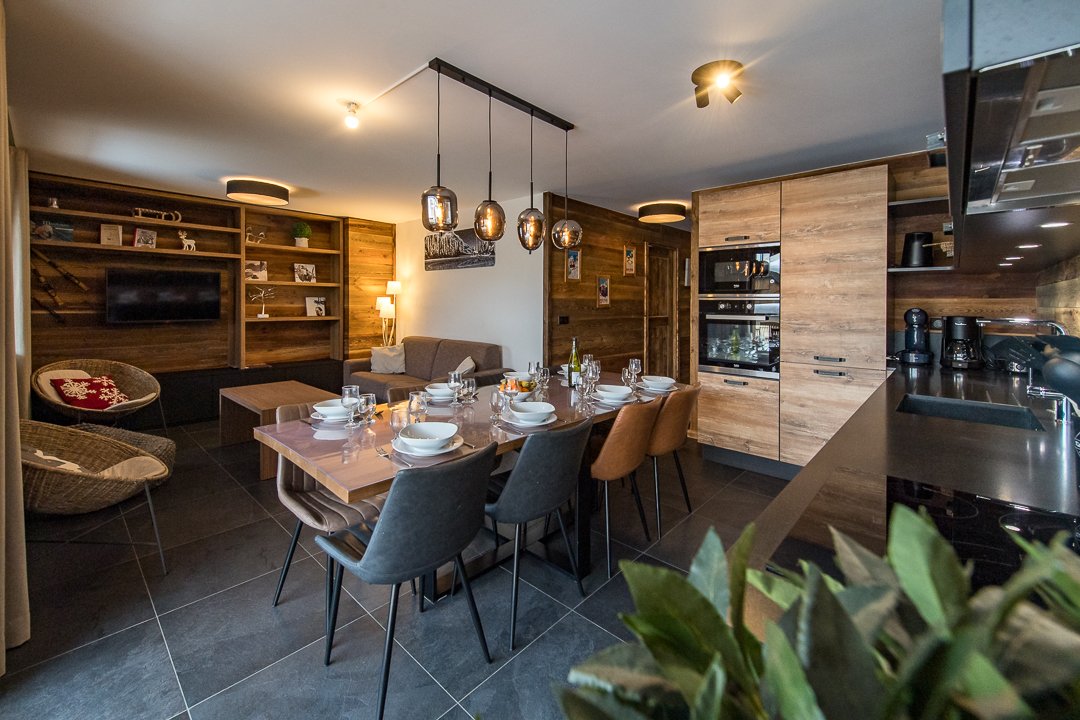 Appartement Haut de Gamme 8 couchages avec terrasse au coeur du village