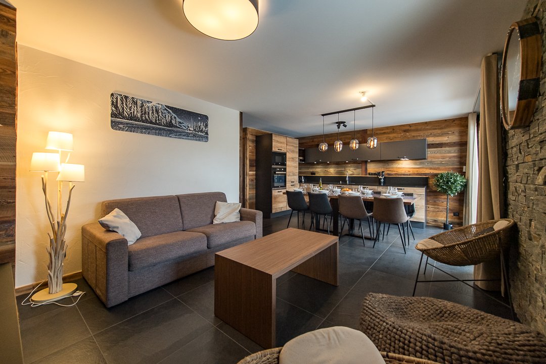 Appartement Haut de Gamme 8 couchages avec terrasse au coeur du village