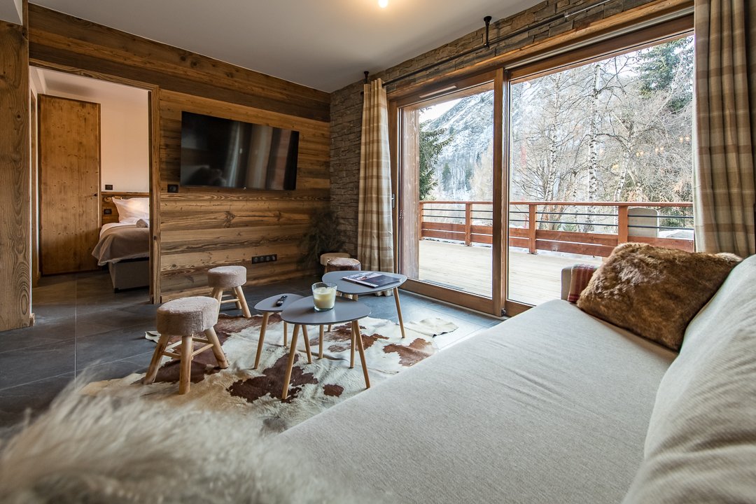 Appartement Haut de Gamme avec une grande terrasse au cœur du village - 6 personnes
