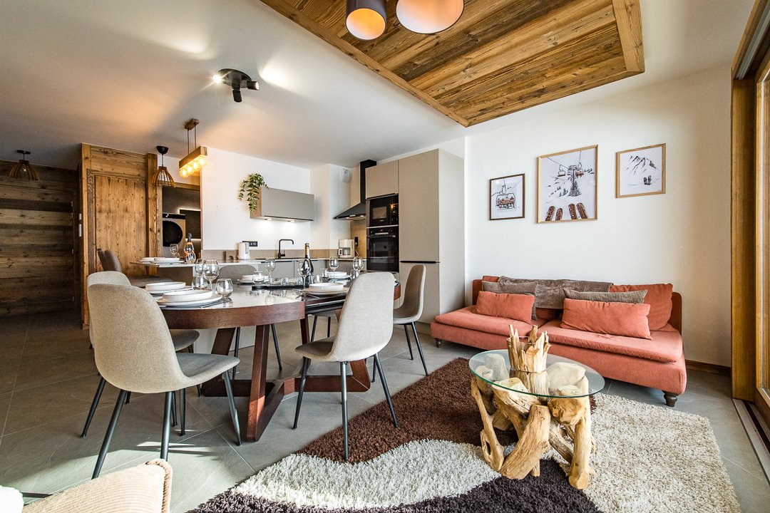 Appartement 8 personnes avec jacuzzi au pied des pistes