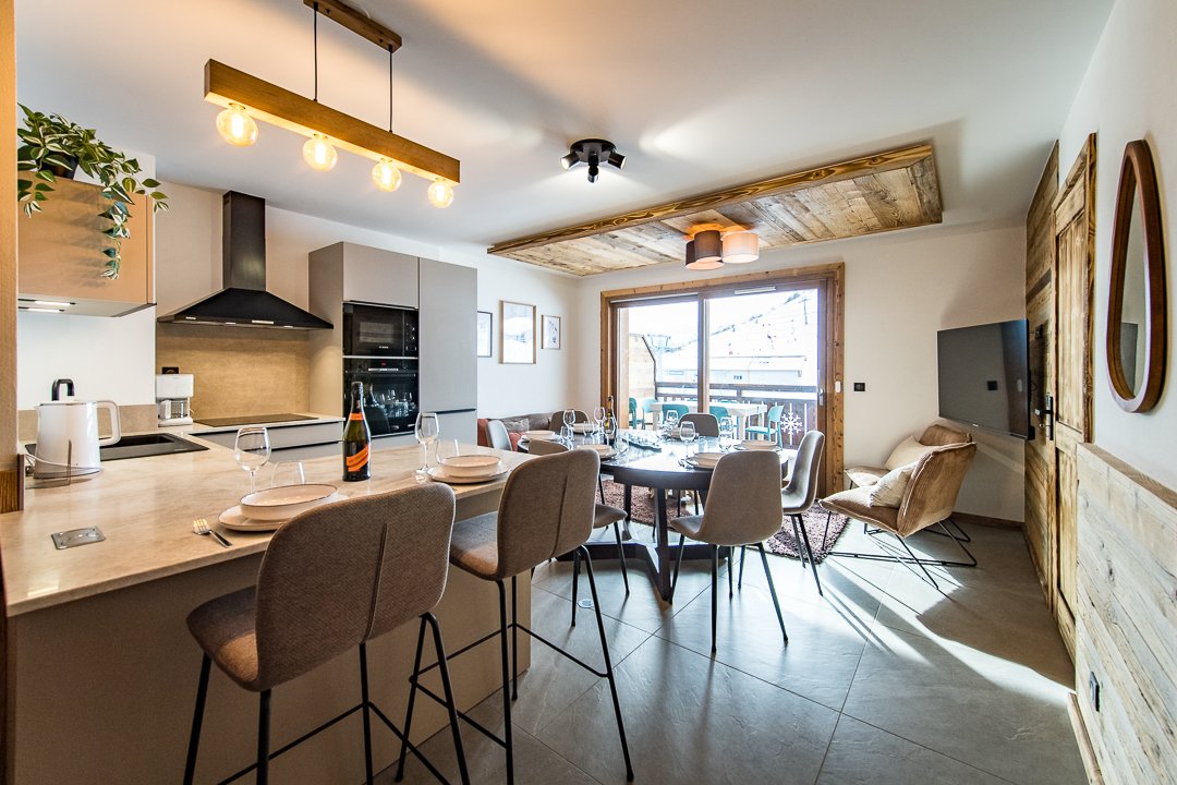 Appartement 8 personnes avec jacuzzi au pied des pistes