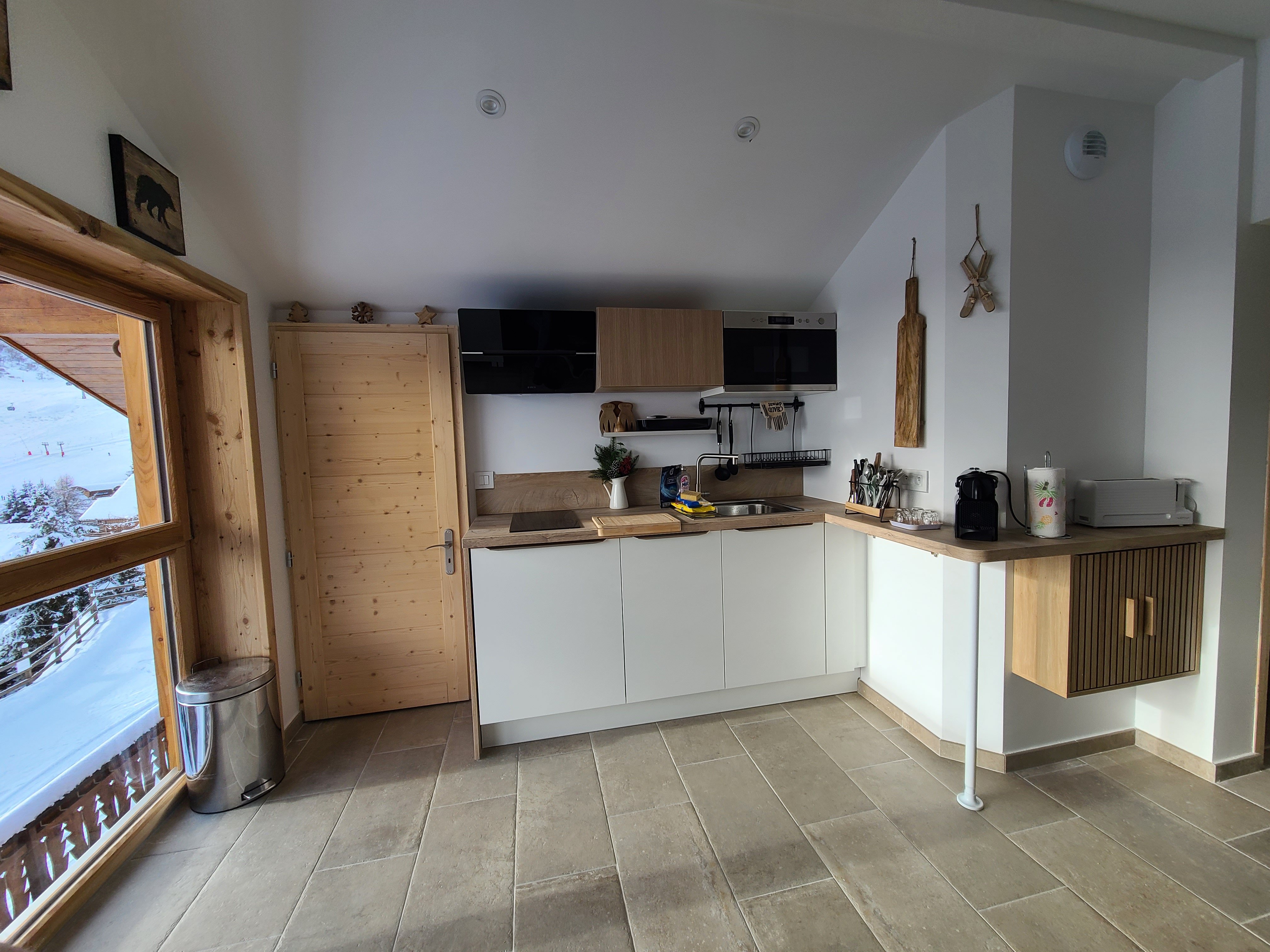 La Toussuire, dans chalet familial - 2 chambres - Vue imprenable sur les aiguilles d'Arves