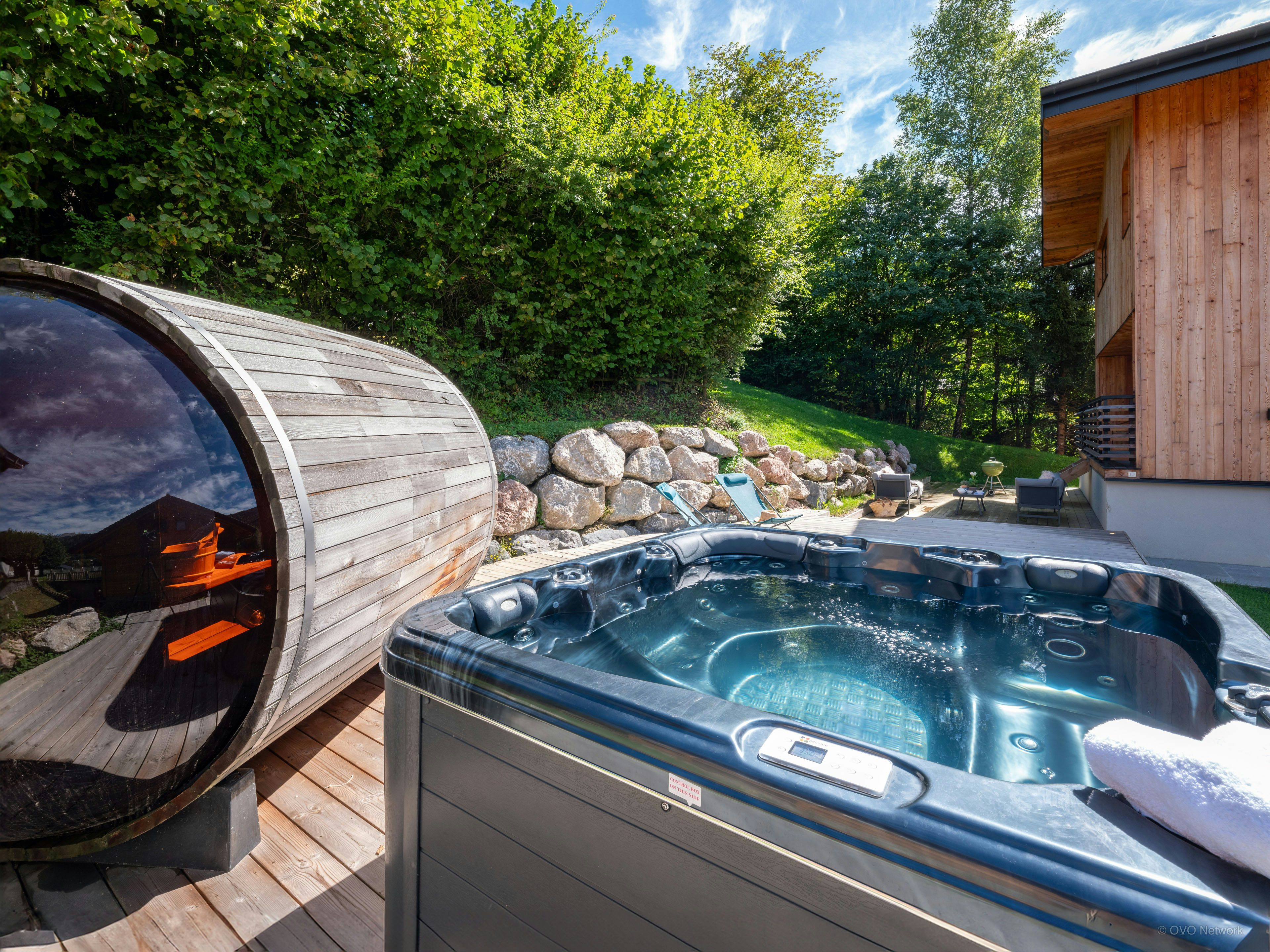 Séjour alpin 14p avec sauna et jacuzzi
