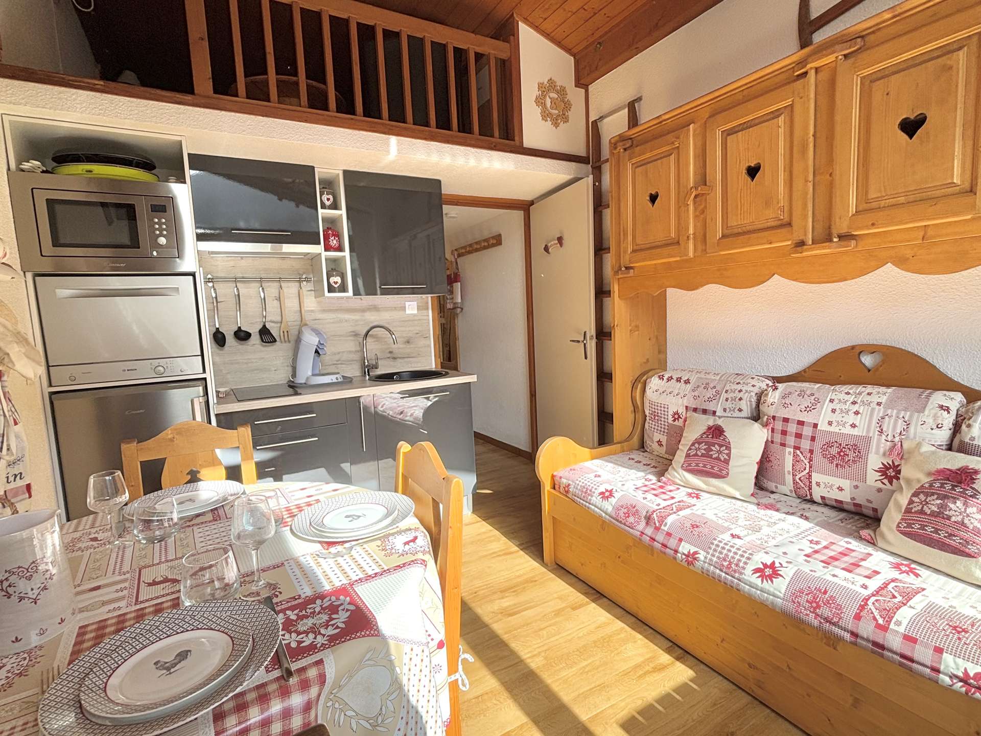 Appartement studio alcôve à Praz-Sur-Arly - 3 personnes