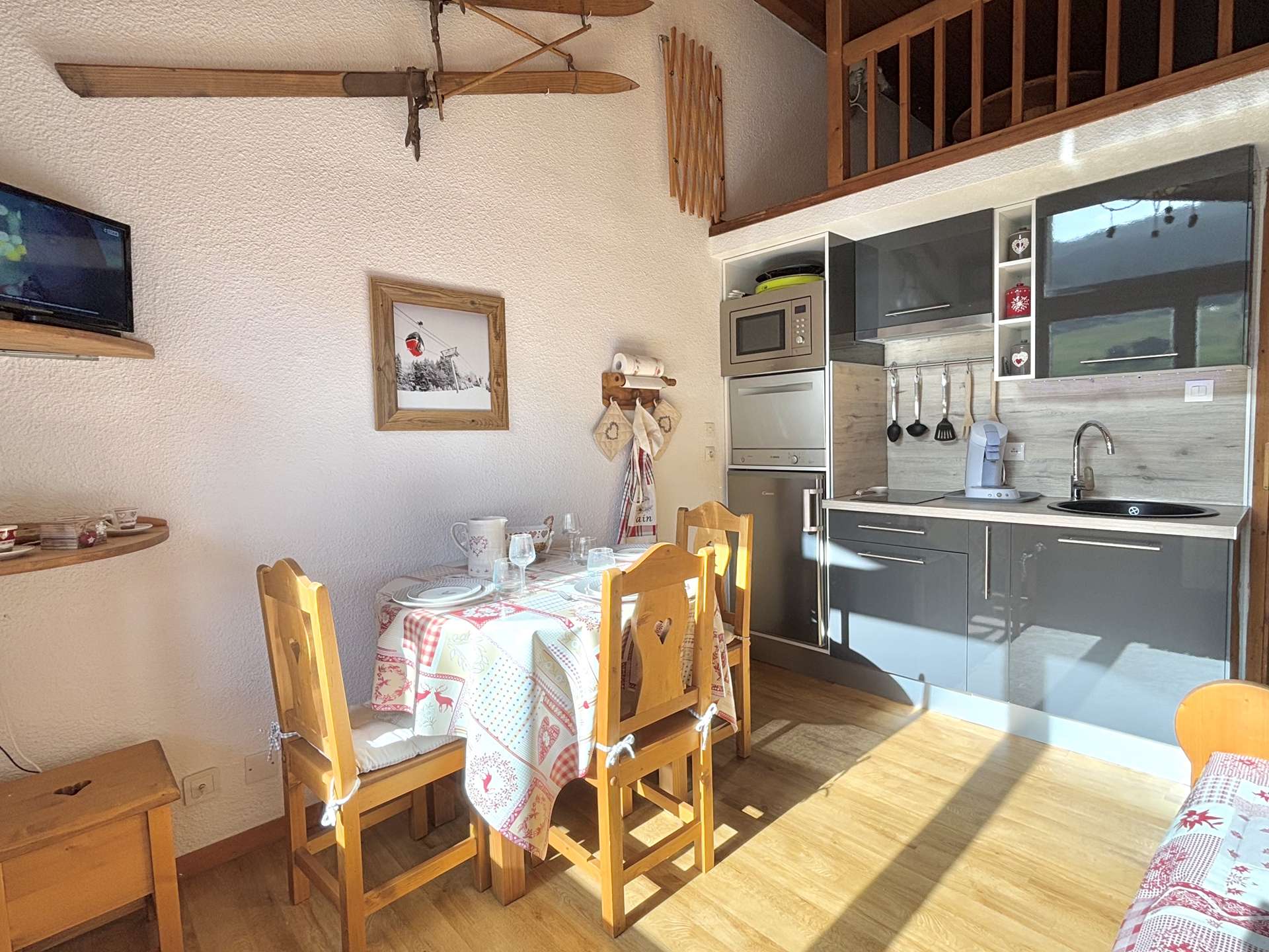 Appartement studio alcôve à Praz-Sur-Arly - 3 personnes
