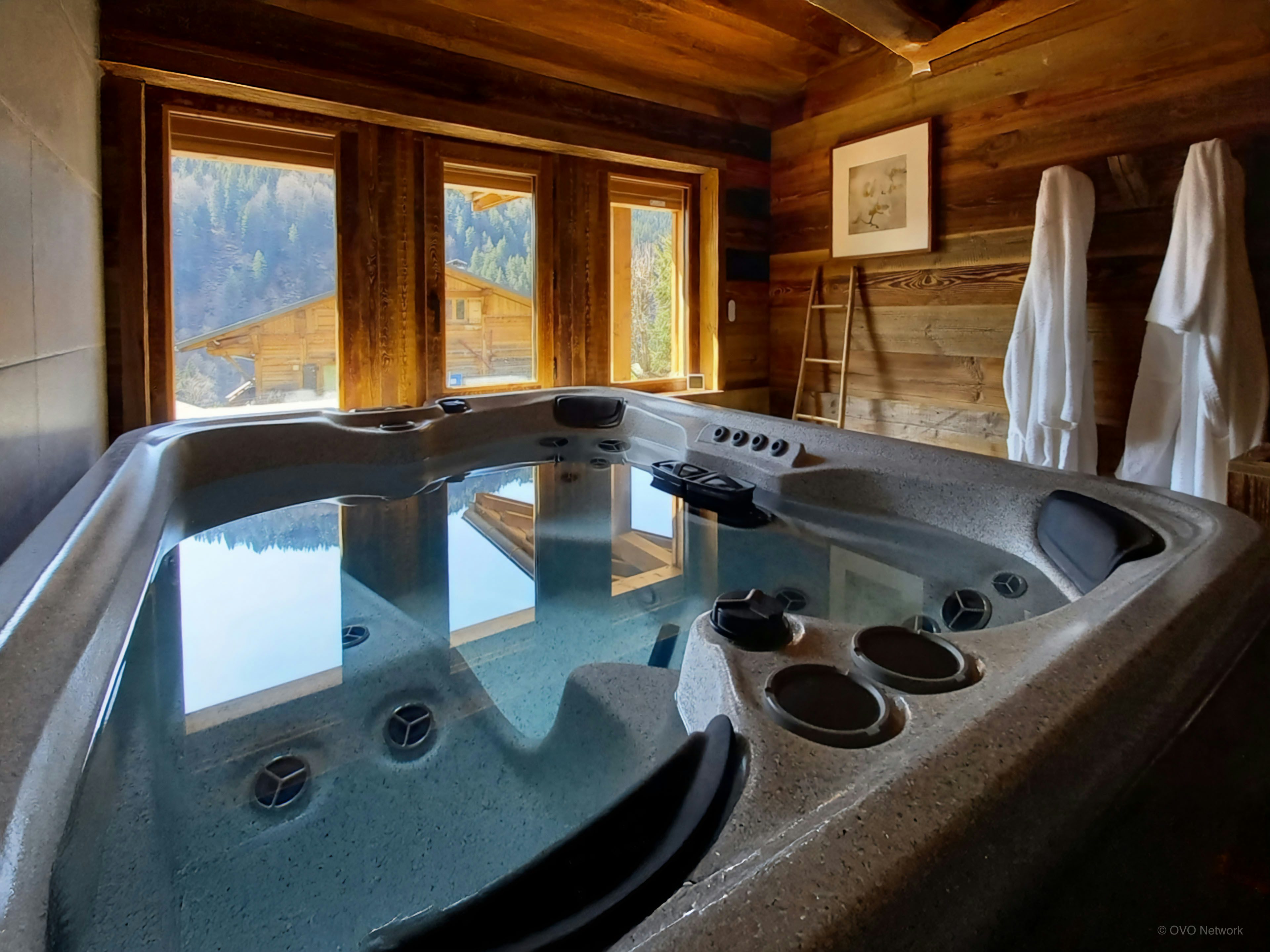 Chalet pour 10 avec sauna et jacuzzi à la giettaz
