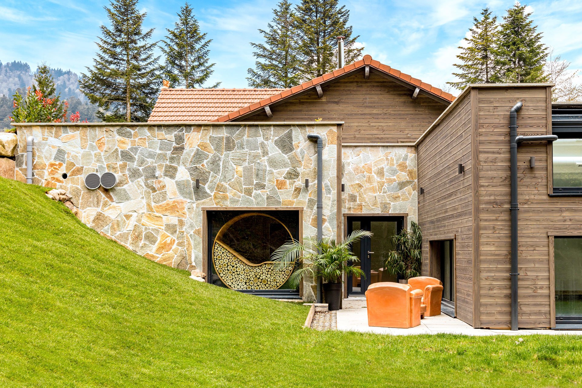 Home des bois à Ventron