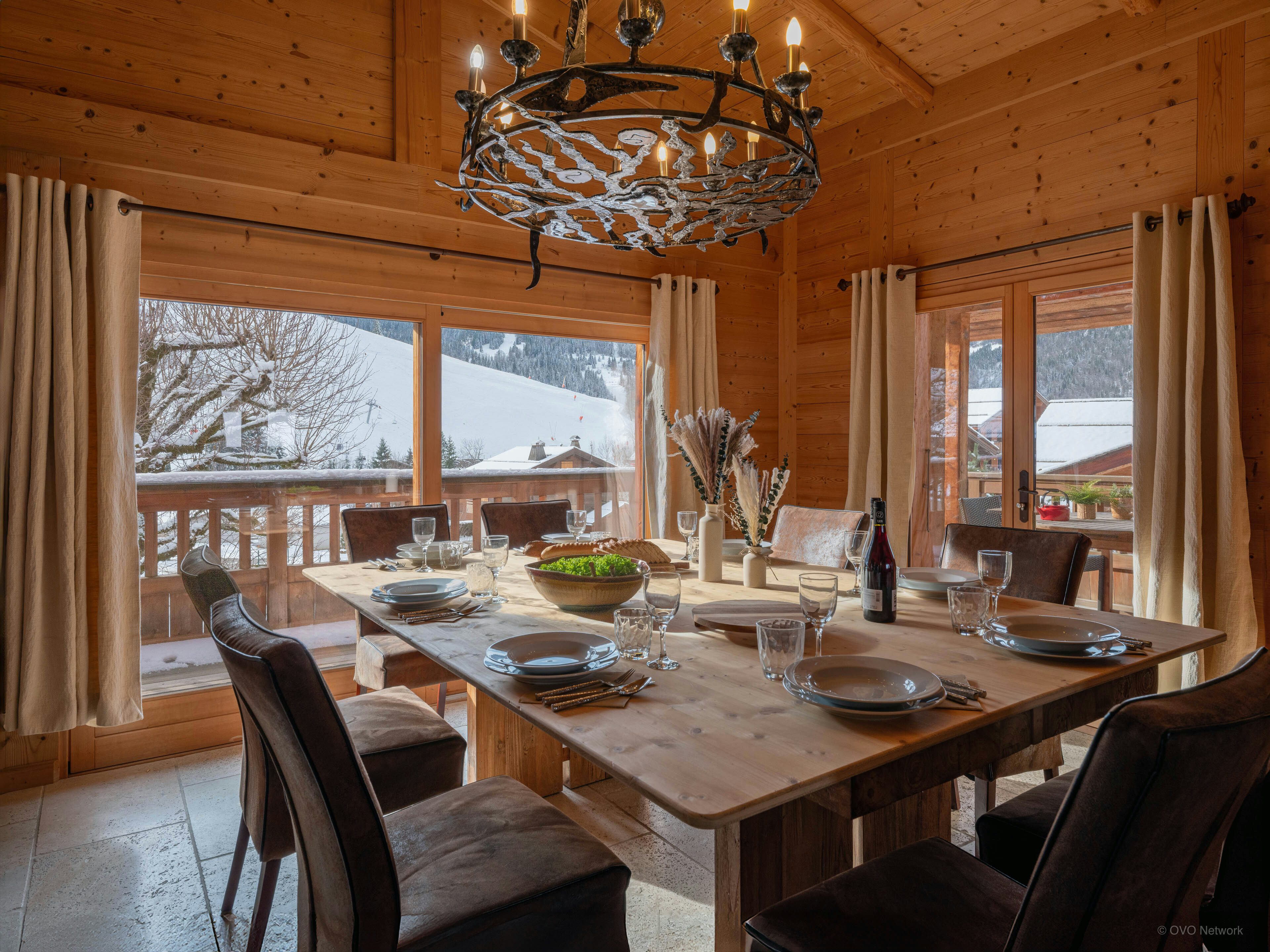 Luxe alpin et ski pour 6 hammam, cheminée & terrasse