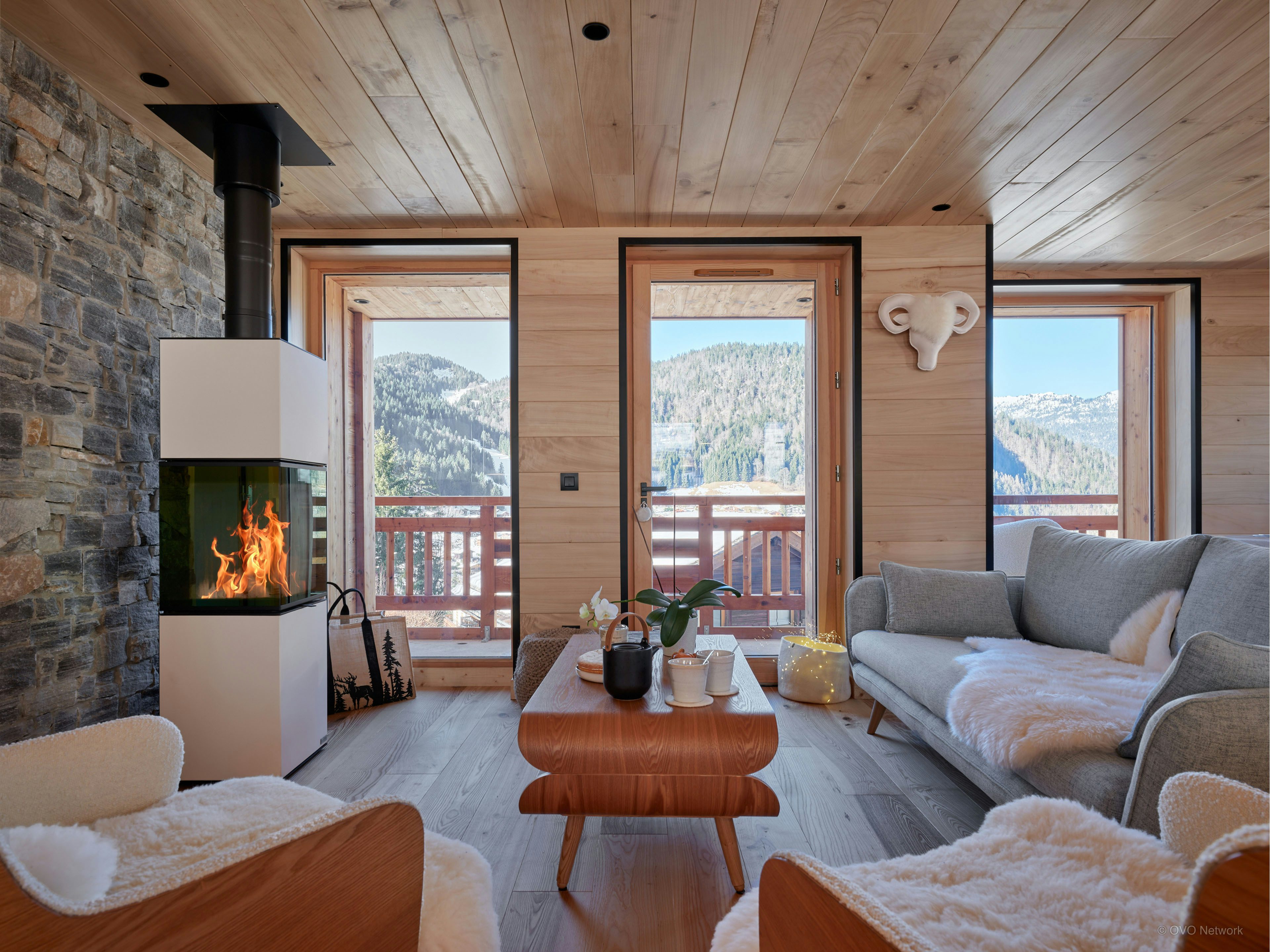 Séjour en famille 13p proche station, avec sauna et piscine