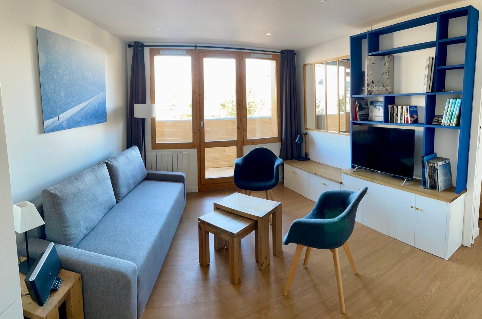 Les Coches-Montchavin skis aux pieds 