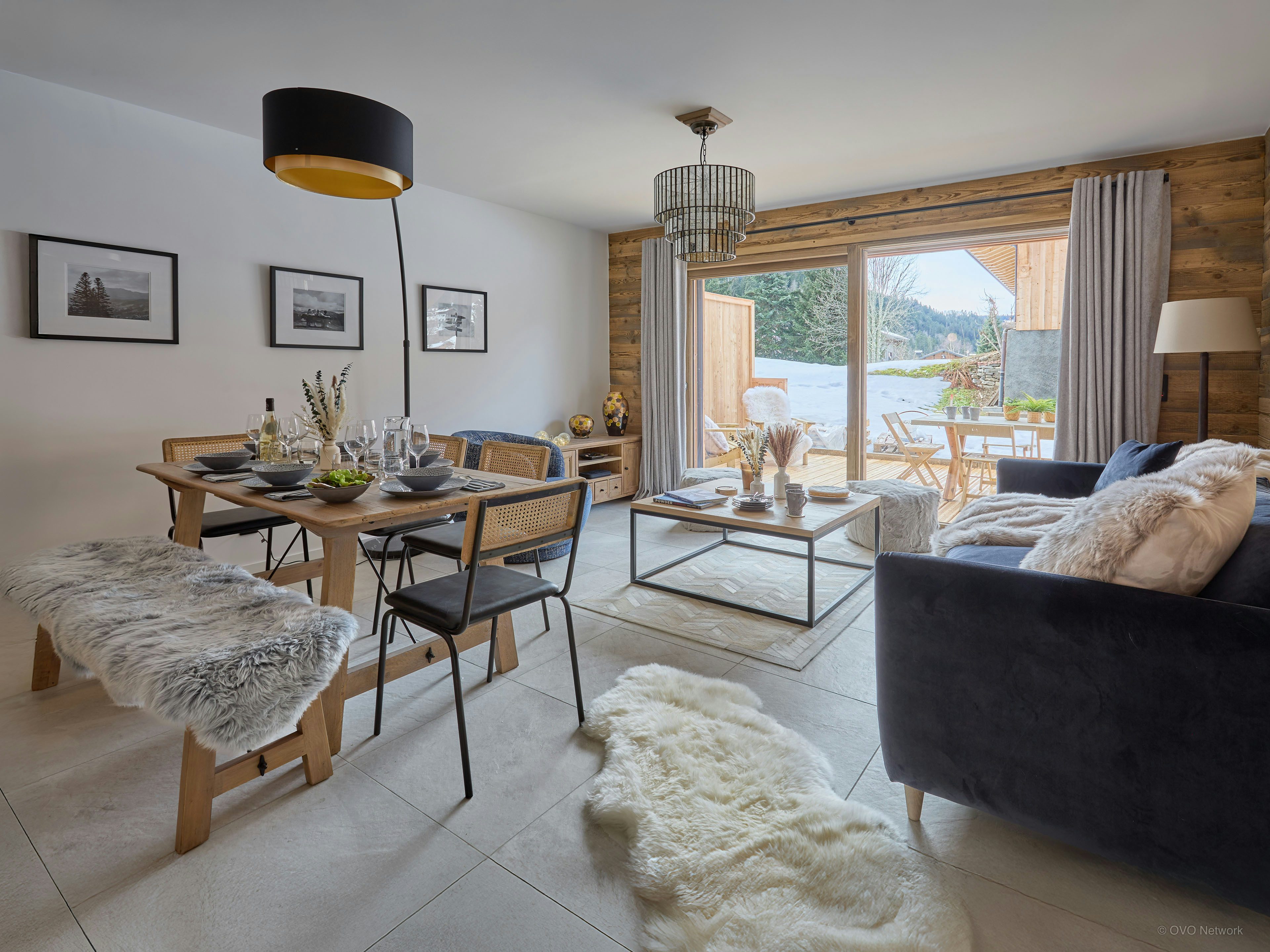 Séjour pour 6 avec spa proche du village et des pistes
