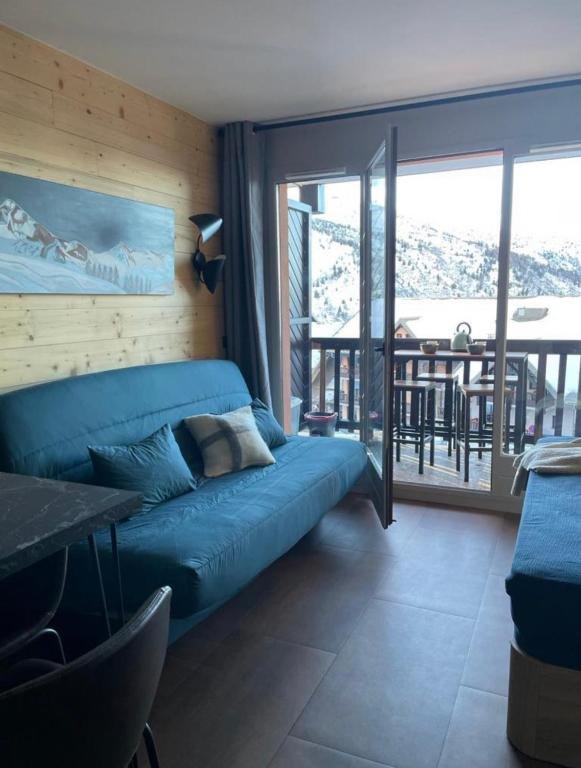  Location appartement F2 28 m2 5 personnes pied des pistes Valmeinier 1900