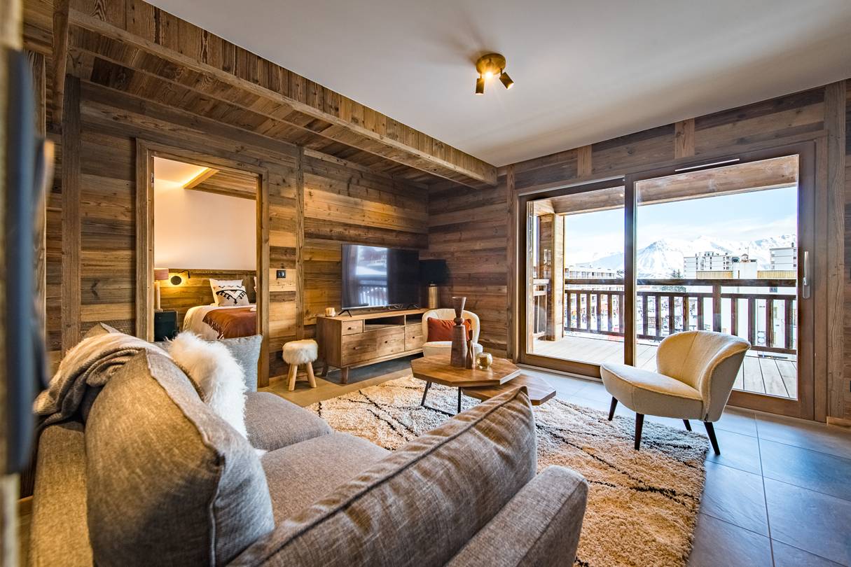 Appartement 7 personnes avec jacuzzi / front de neige