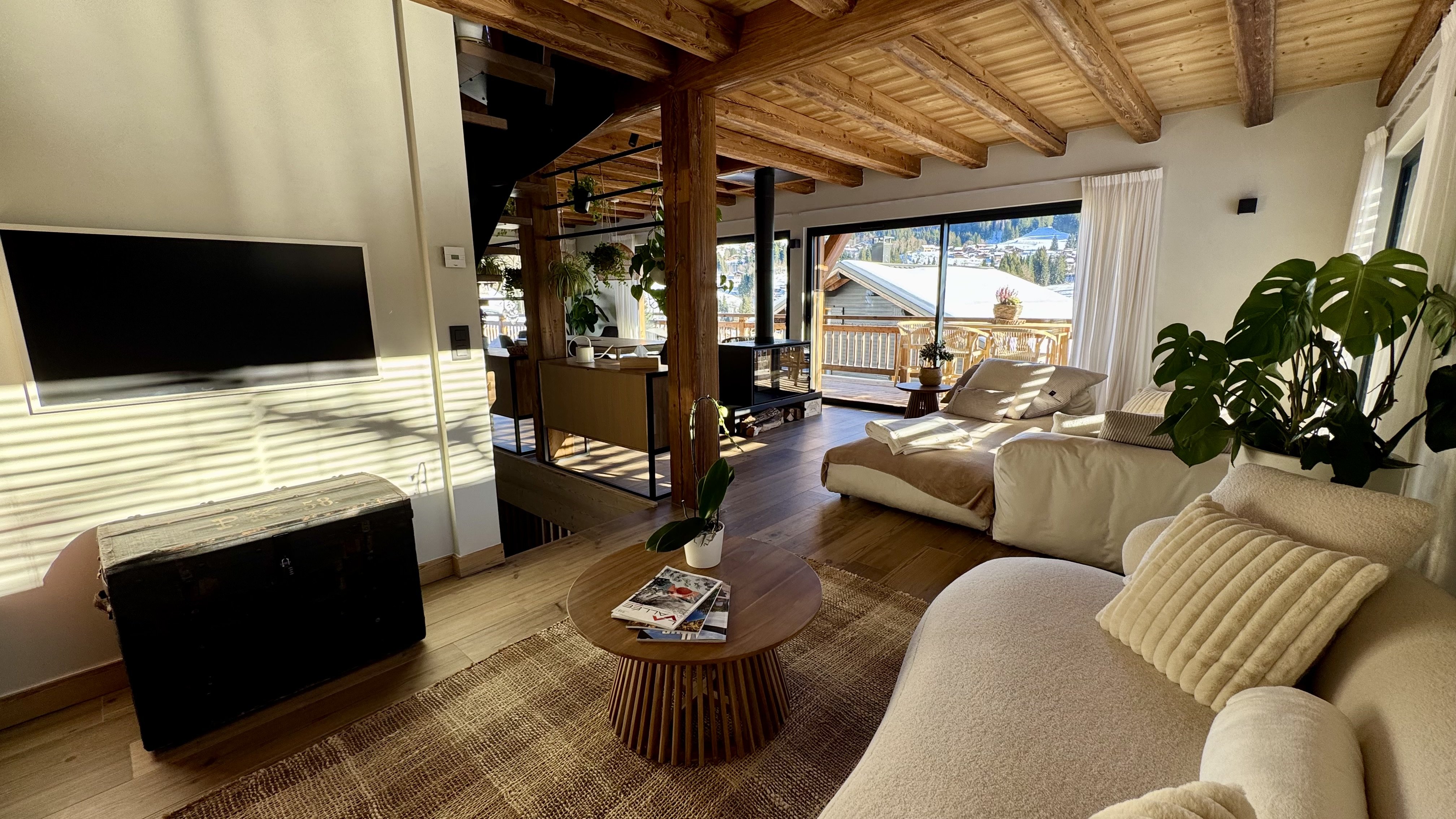 Chalet casa di più - vue panoramique & spa - à 2 pas du centre des gets !