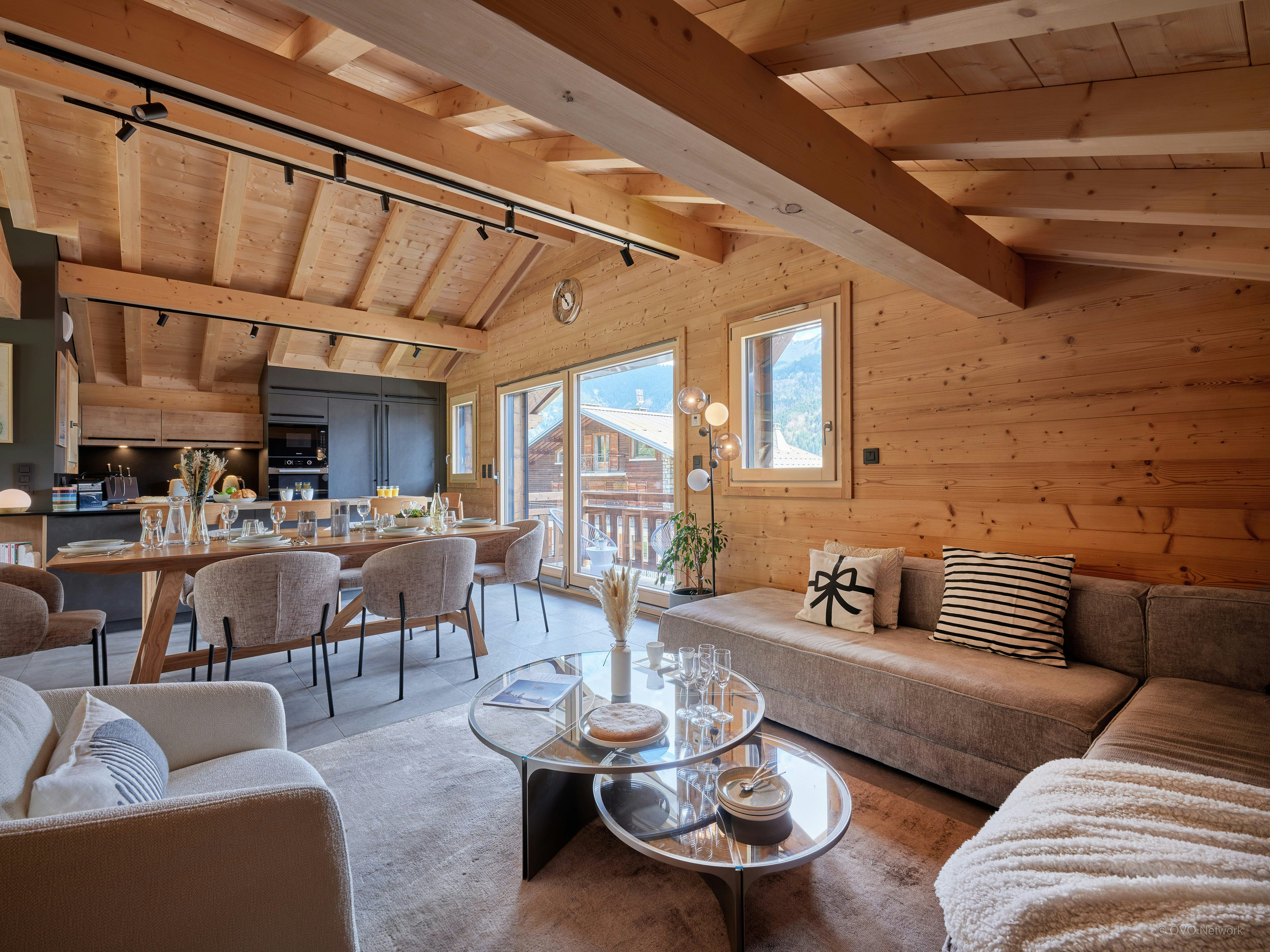 Séjour alpin pour 8 avec terrasses et jacuzzi