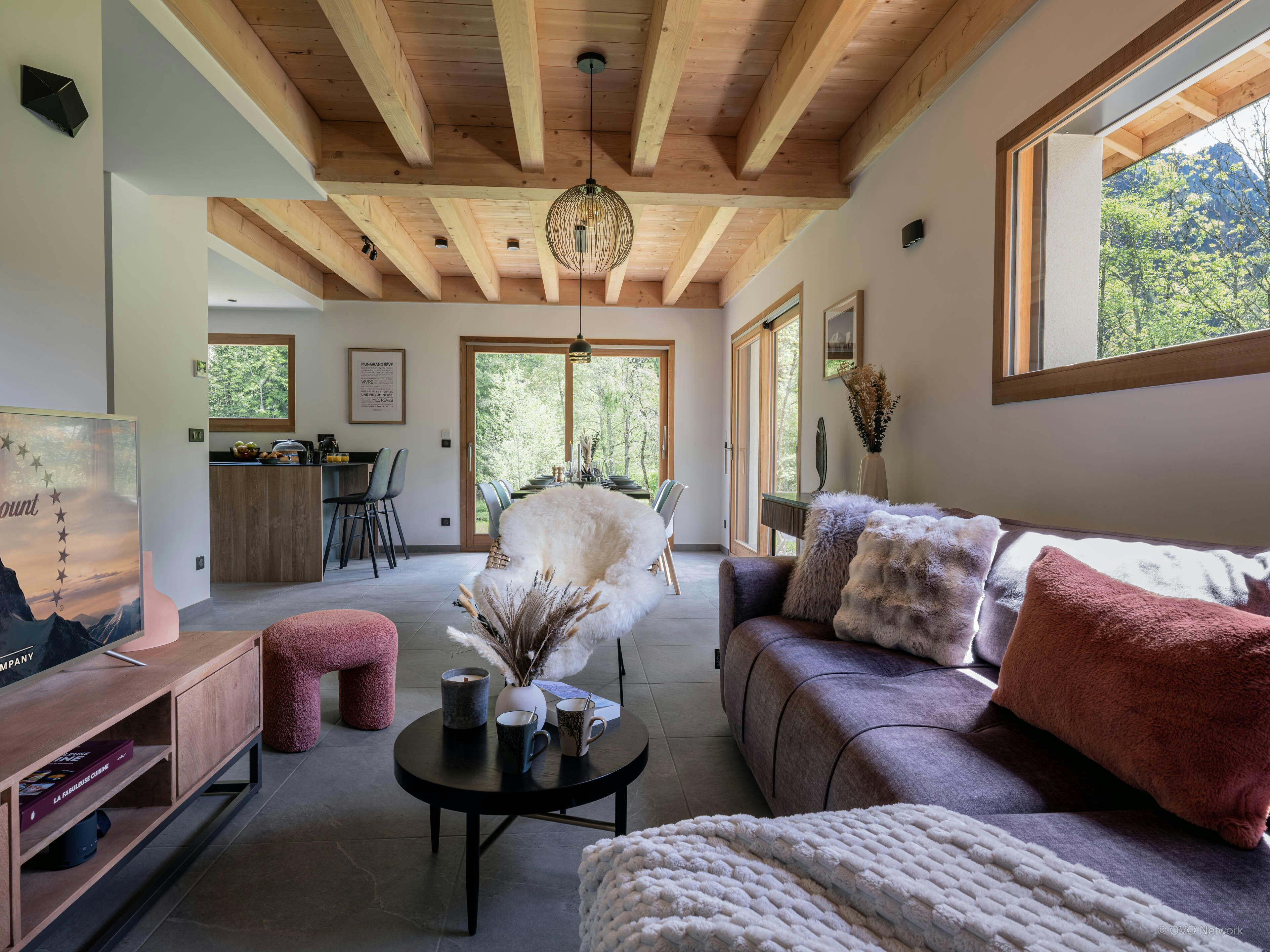 Chalet 4-étoiles pour 8 grand jardin proche de Saint-Gervais