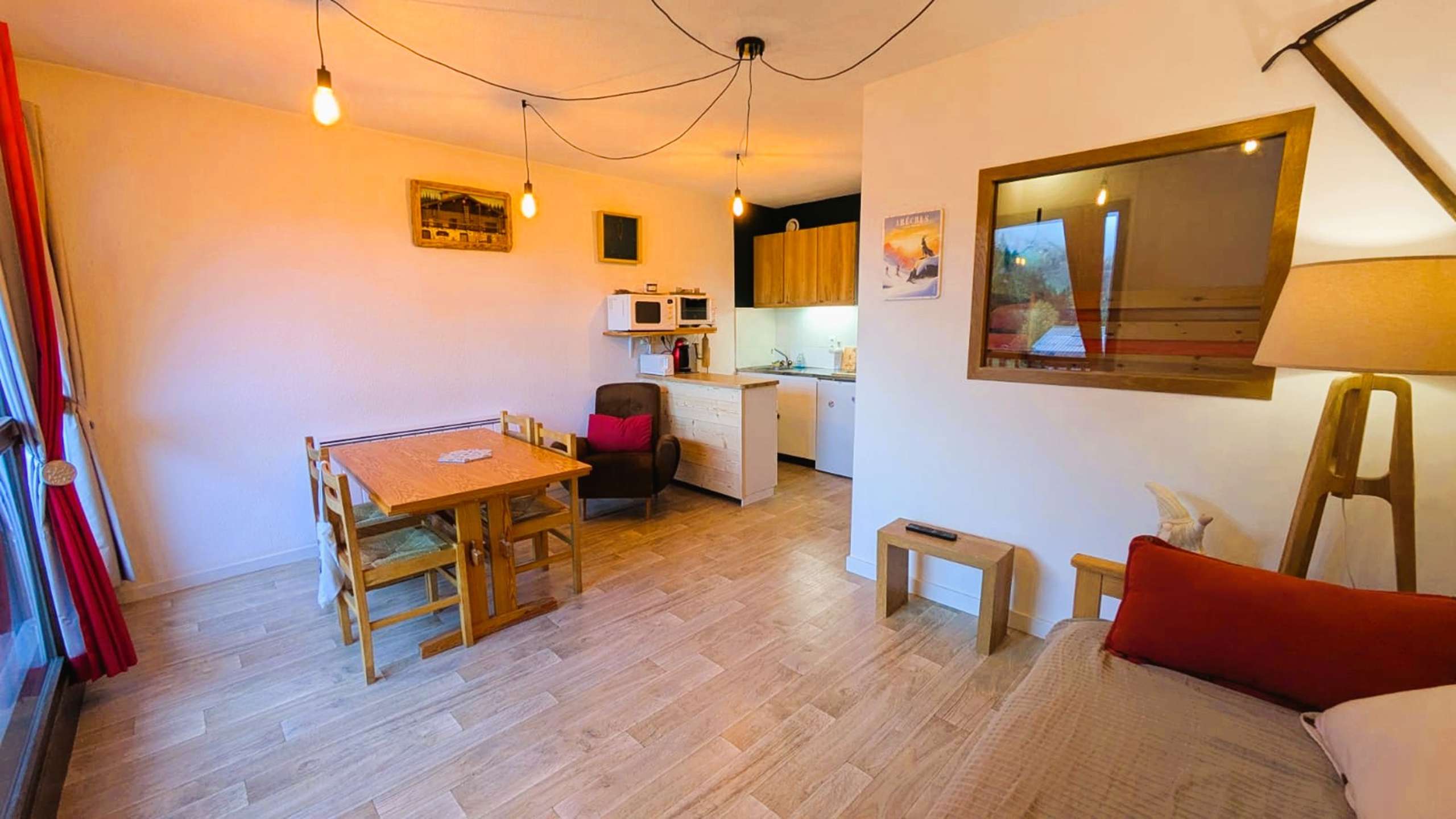Grand studio cabine - 4 pers. 29.56 m² avec garage inclus