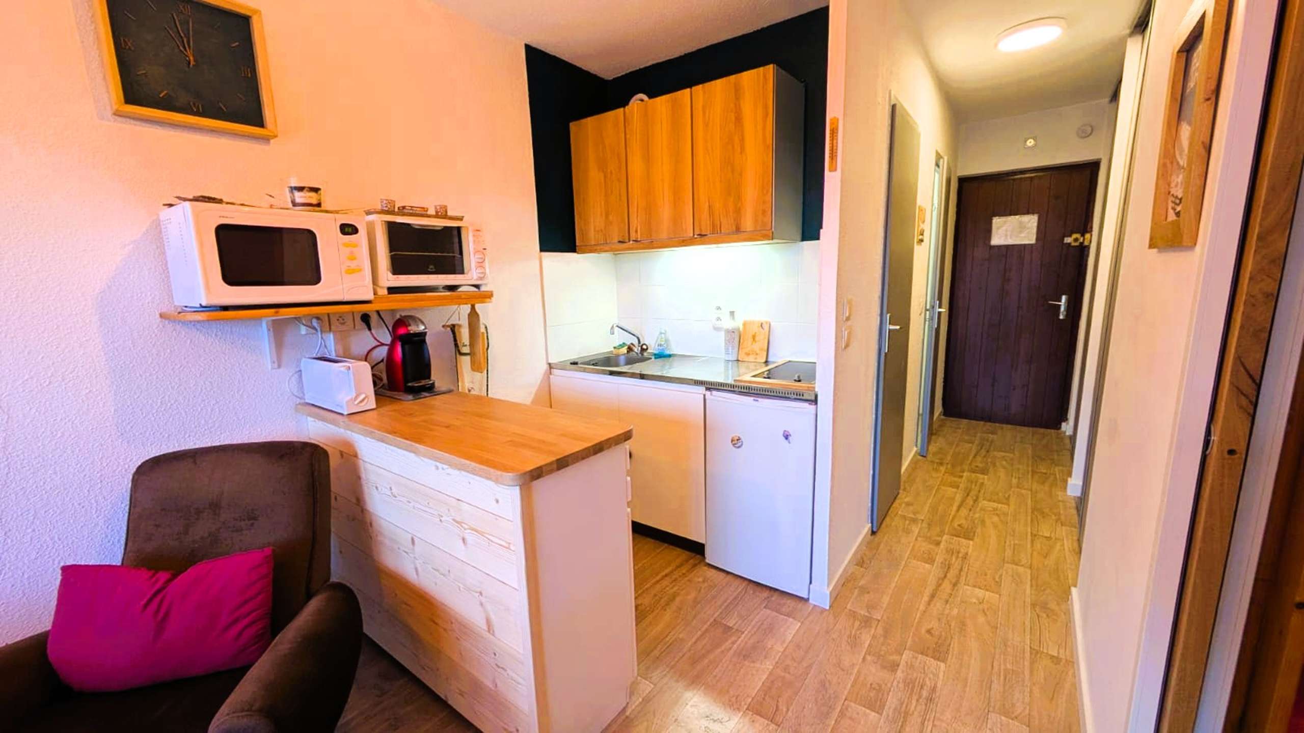 Grand studio cabine - 4 pers. 29.56 m² avec garage inclus