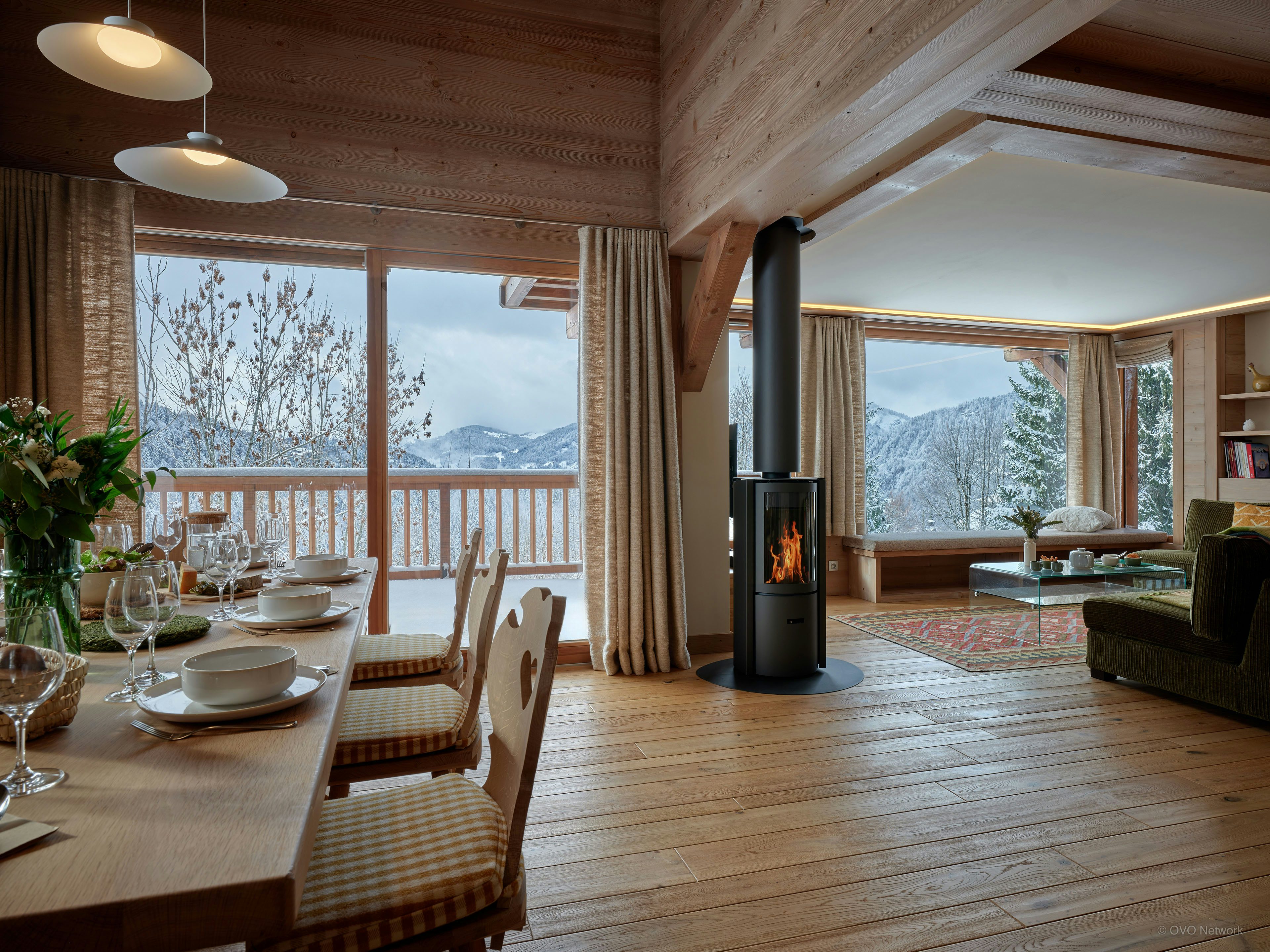 Chalet pour 8 avec sauna et vue spectaculaire
