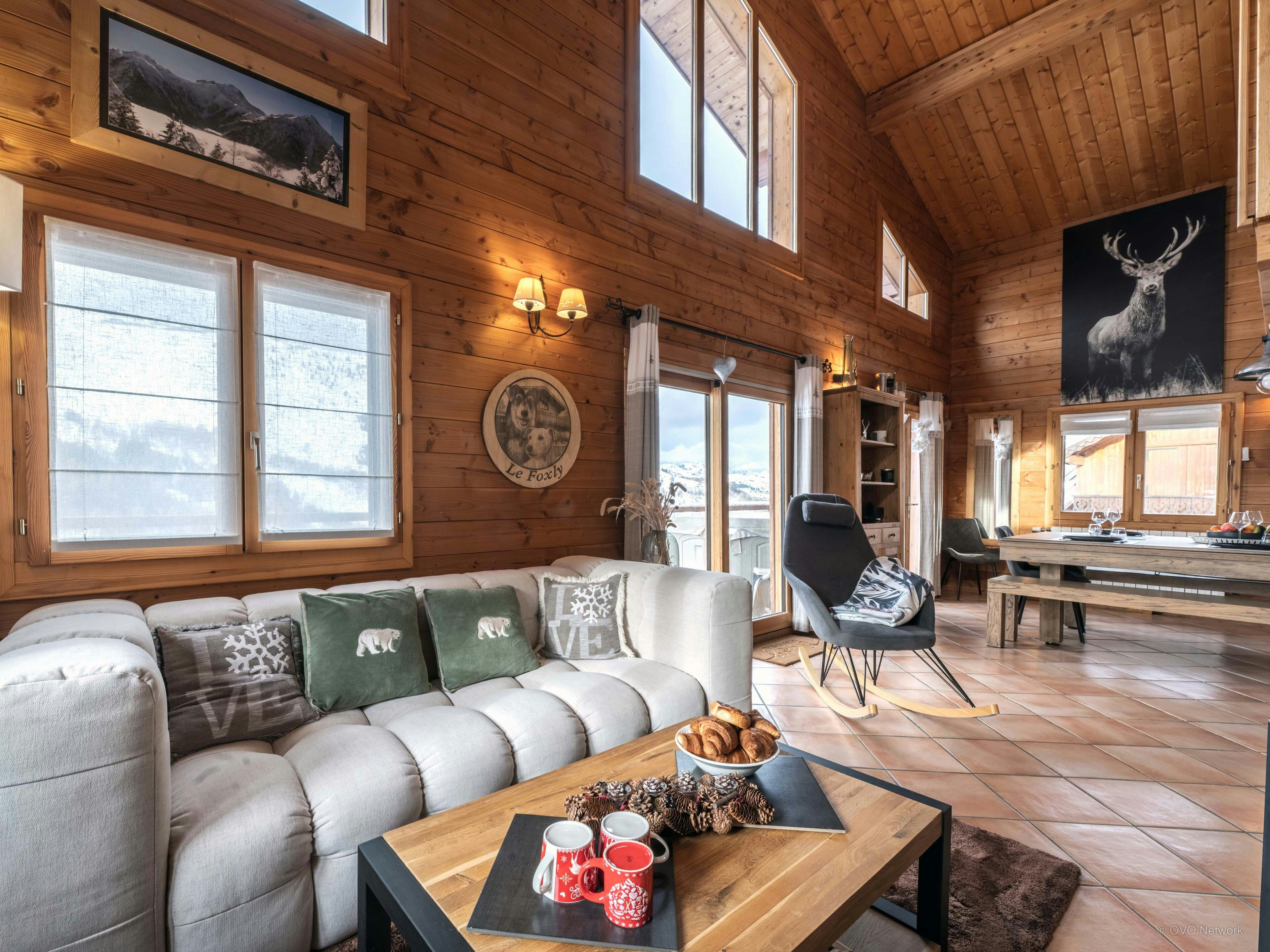 Chalet pour 12 aux deux alpes avec terrasse et jacuzzi