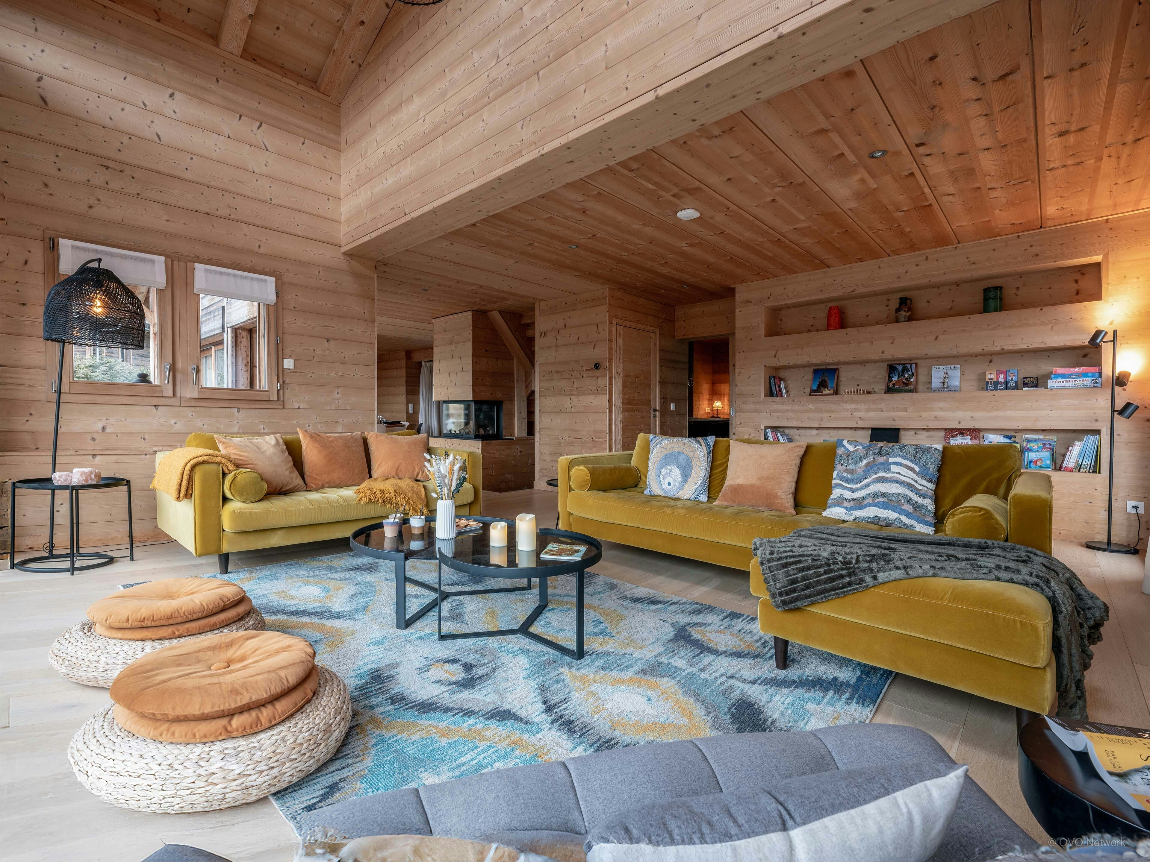 Chalet lumineux pour 14 avec sauna et terrasse panoramique