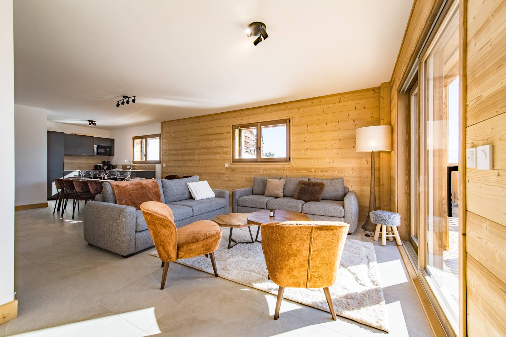 Chalet mitoyen sur les pistes avec garage