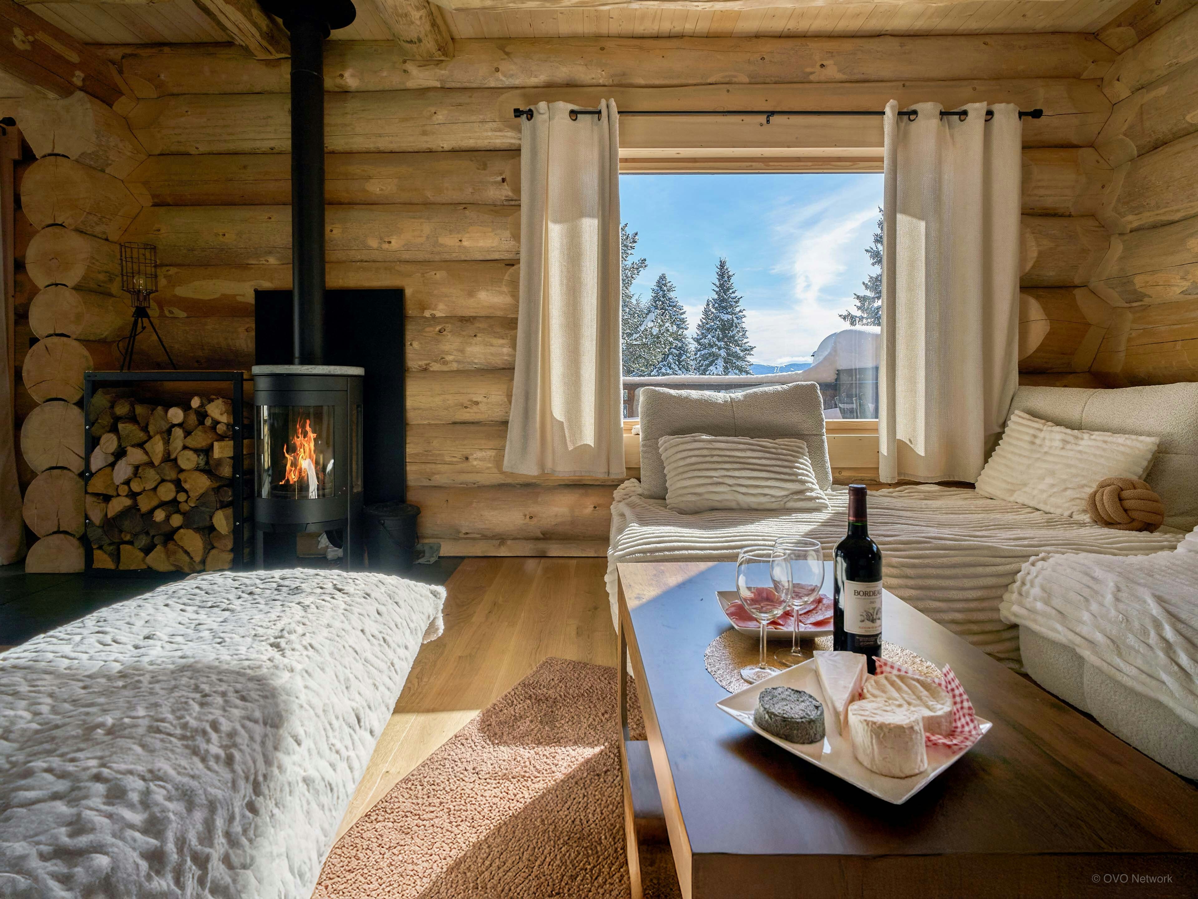Élégant chalet pour 10 avec poêle à bois à font-romeu