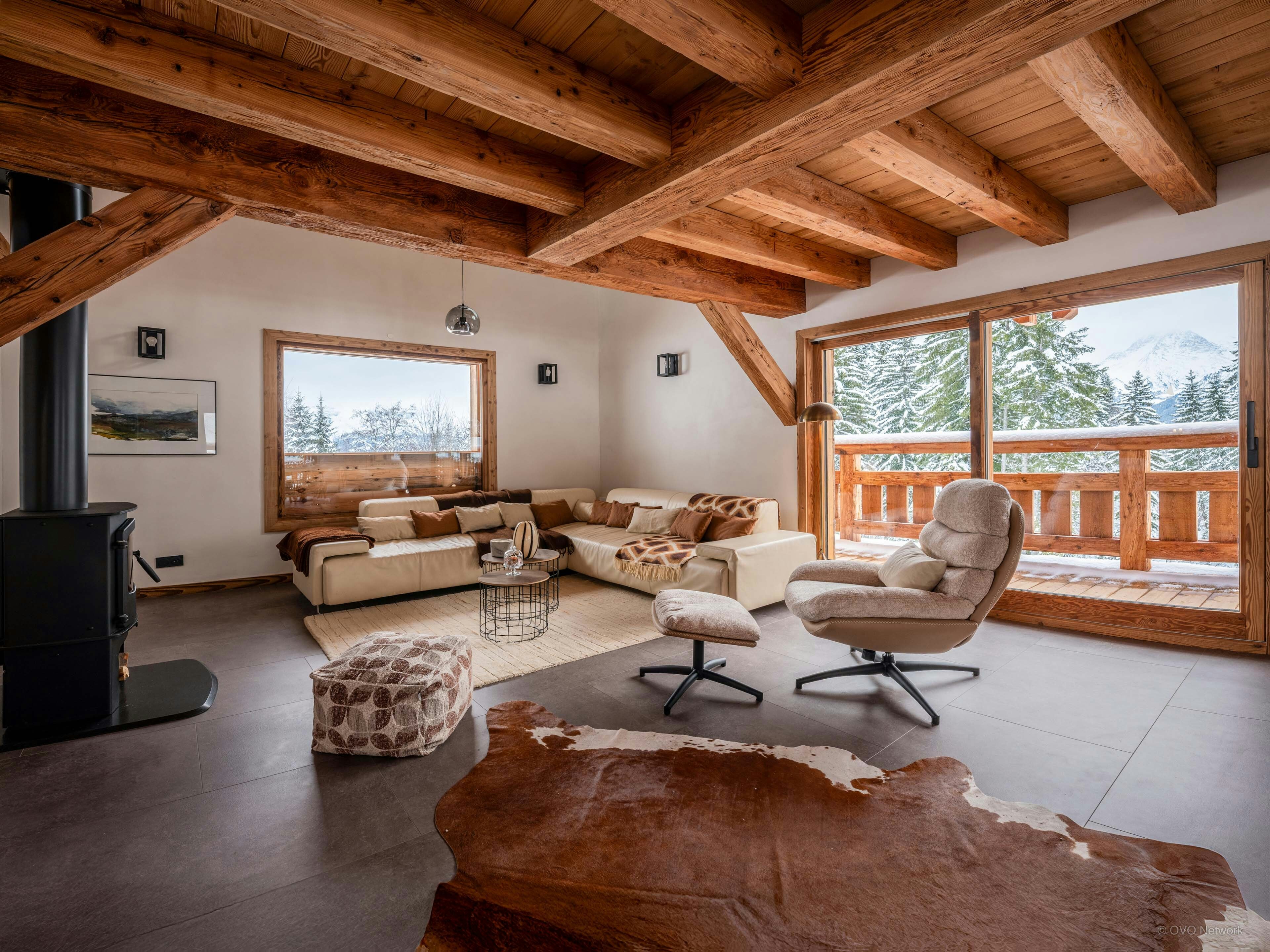 Chalet skis aux pieds pour 10 à Saint-Gervais avec spa