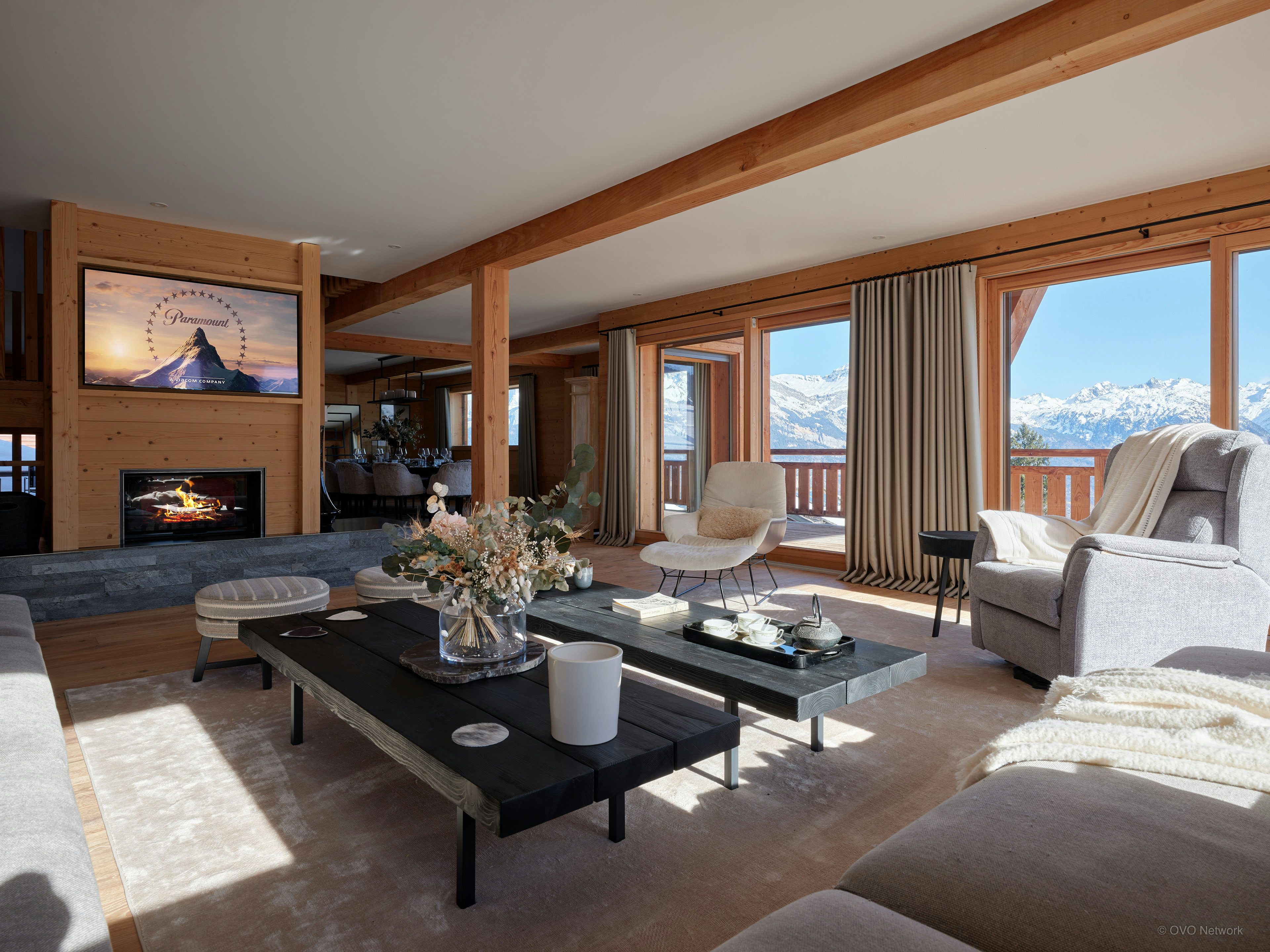 Chalet familial pour 12 à Combloux avec sauna et jacuzzi