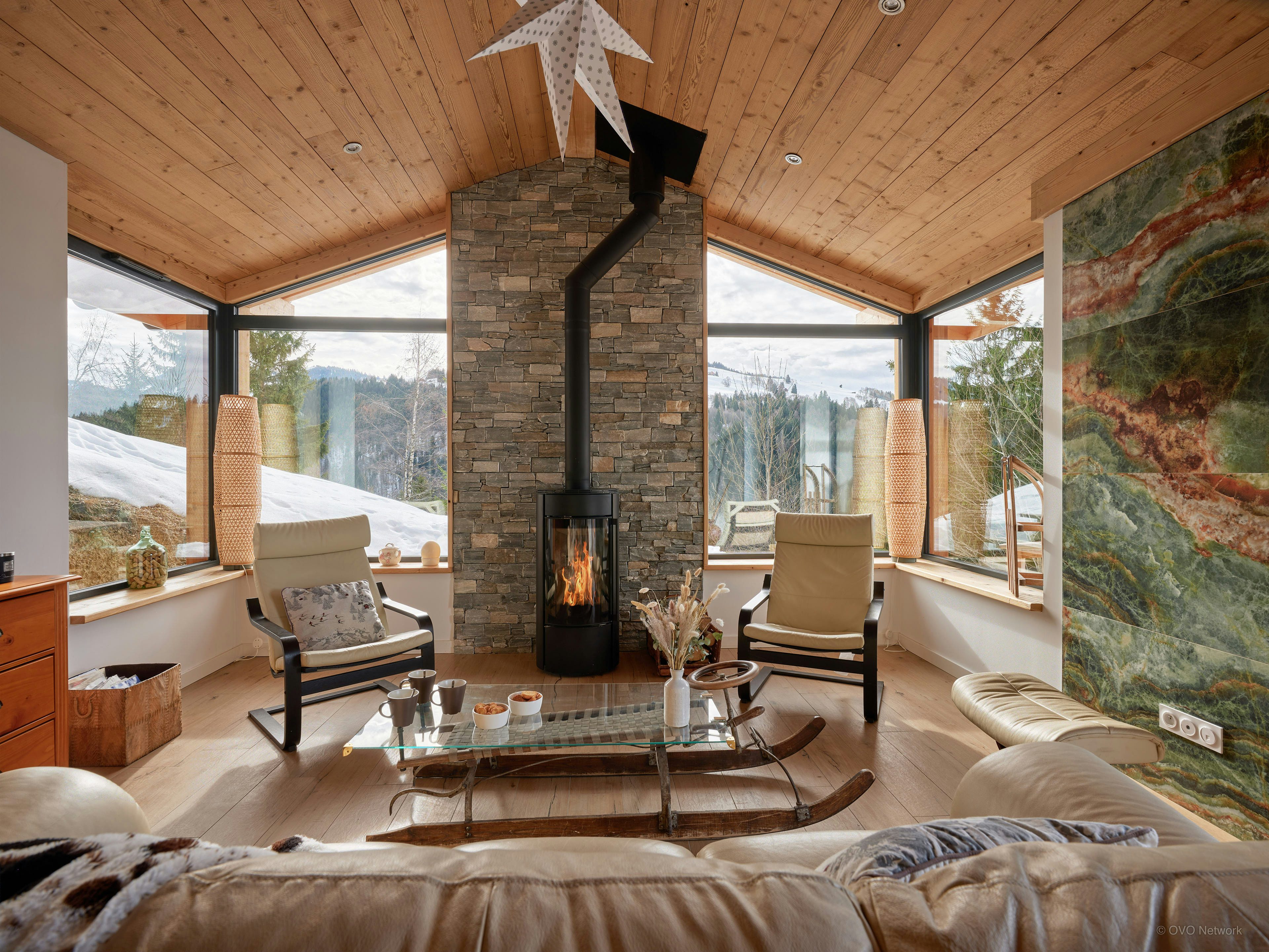 Chalet pour 8 au Val d’Arly avec terrasse et sauna