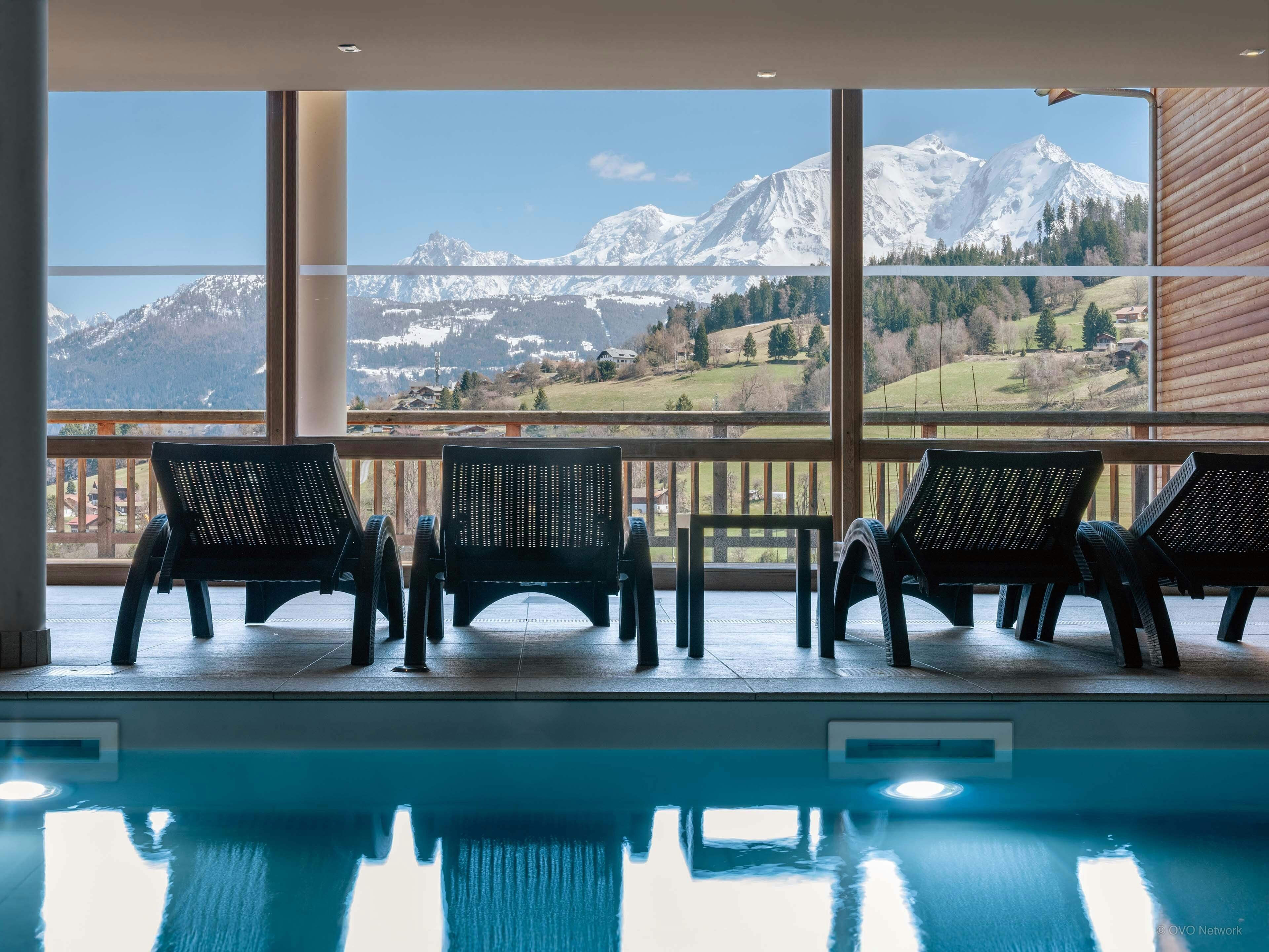 Chalet pour 12 à Combloux avec spa et vue sur les montagnes