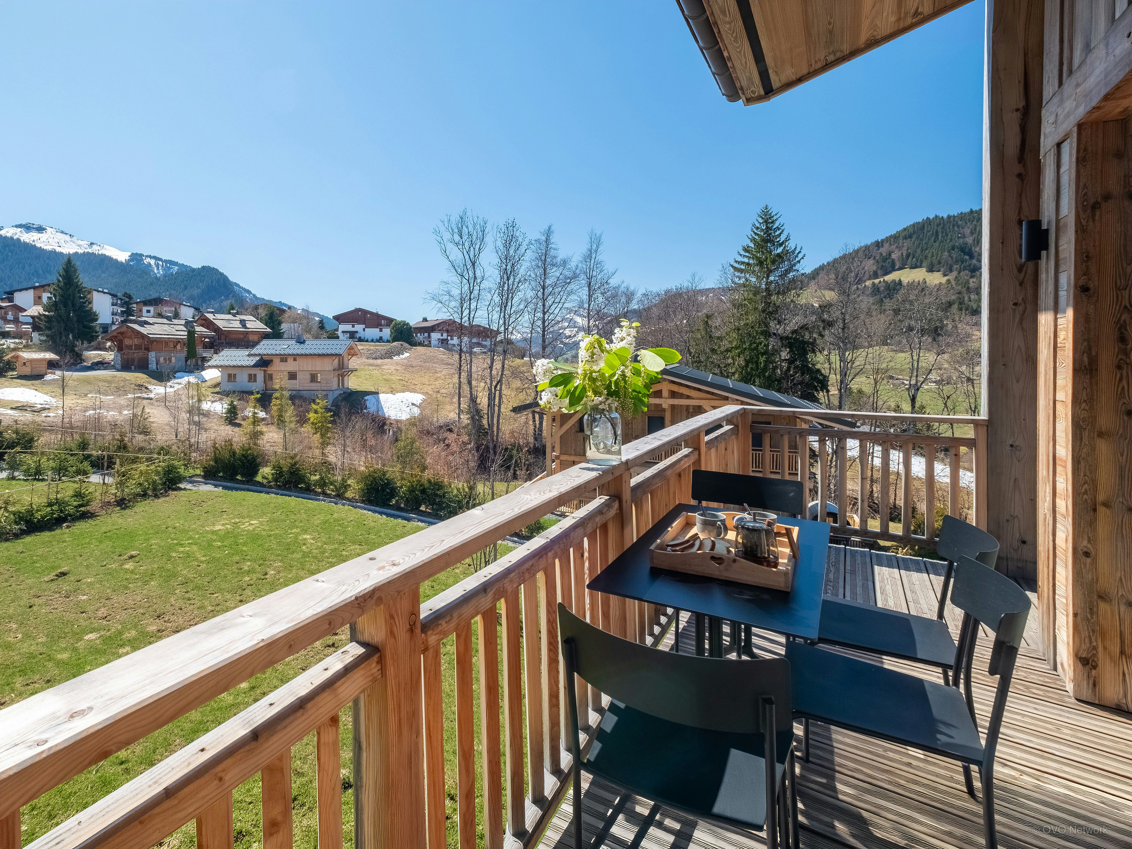 Élégant chalet pour 12 à megève avec spa