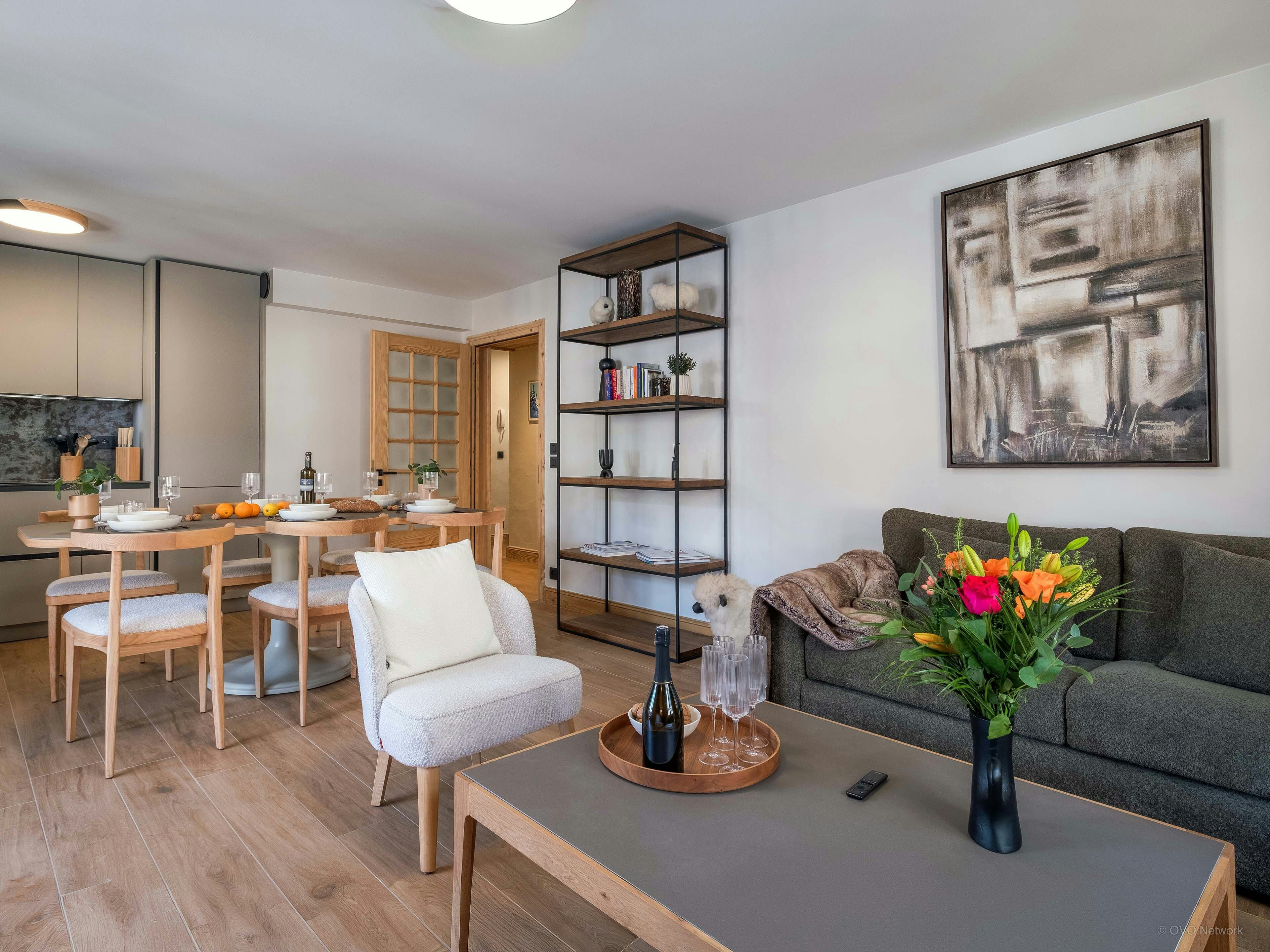 Appartement élégant pour 4 en centre village