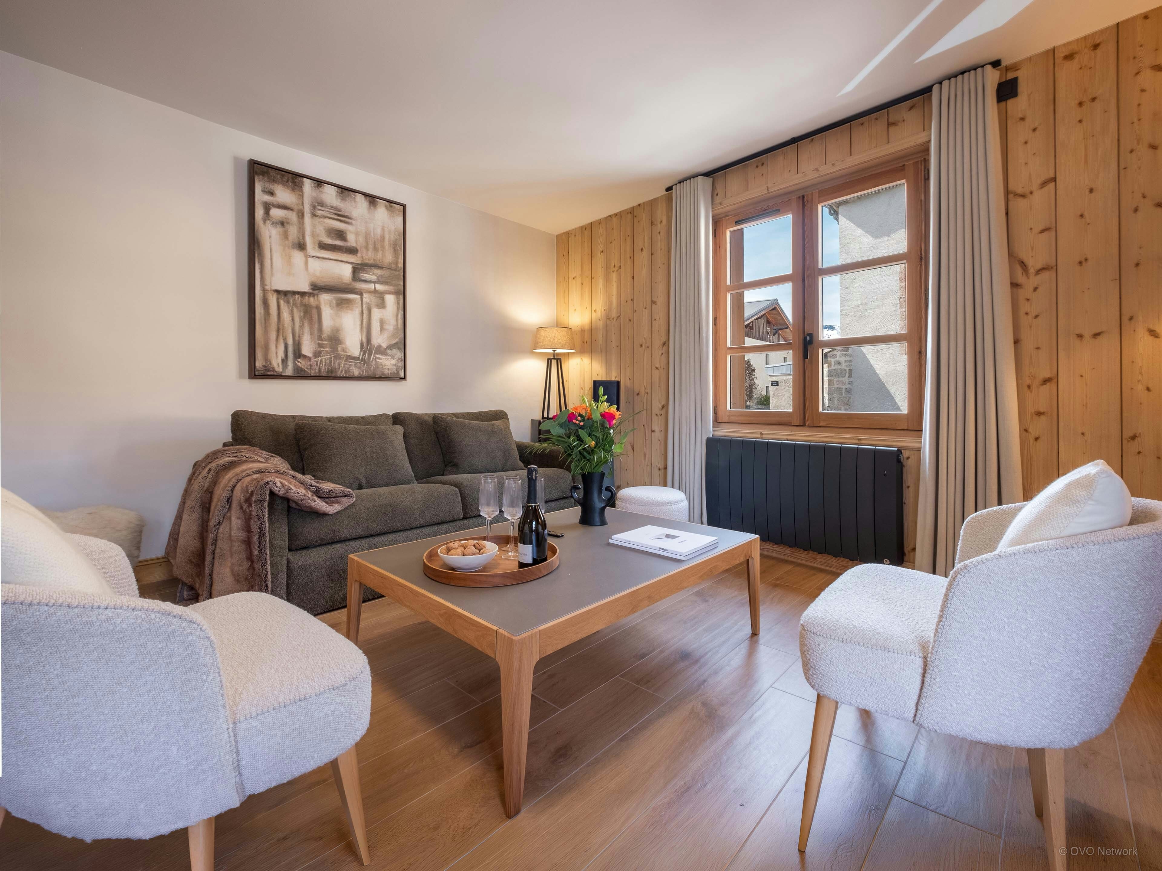 Appartement élégant pour 4 en centre village